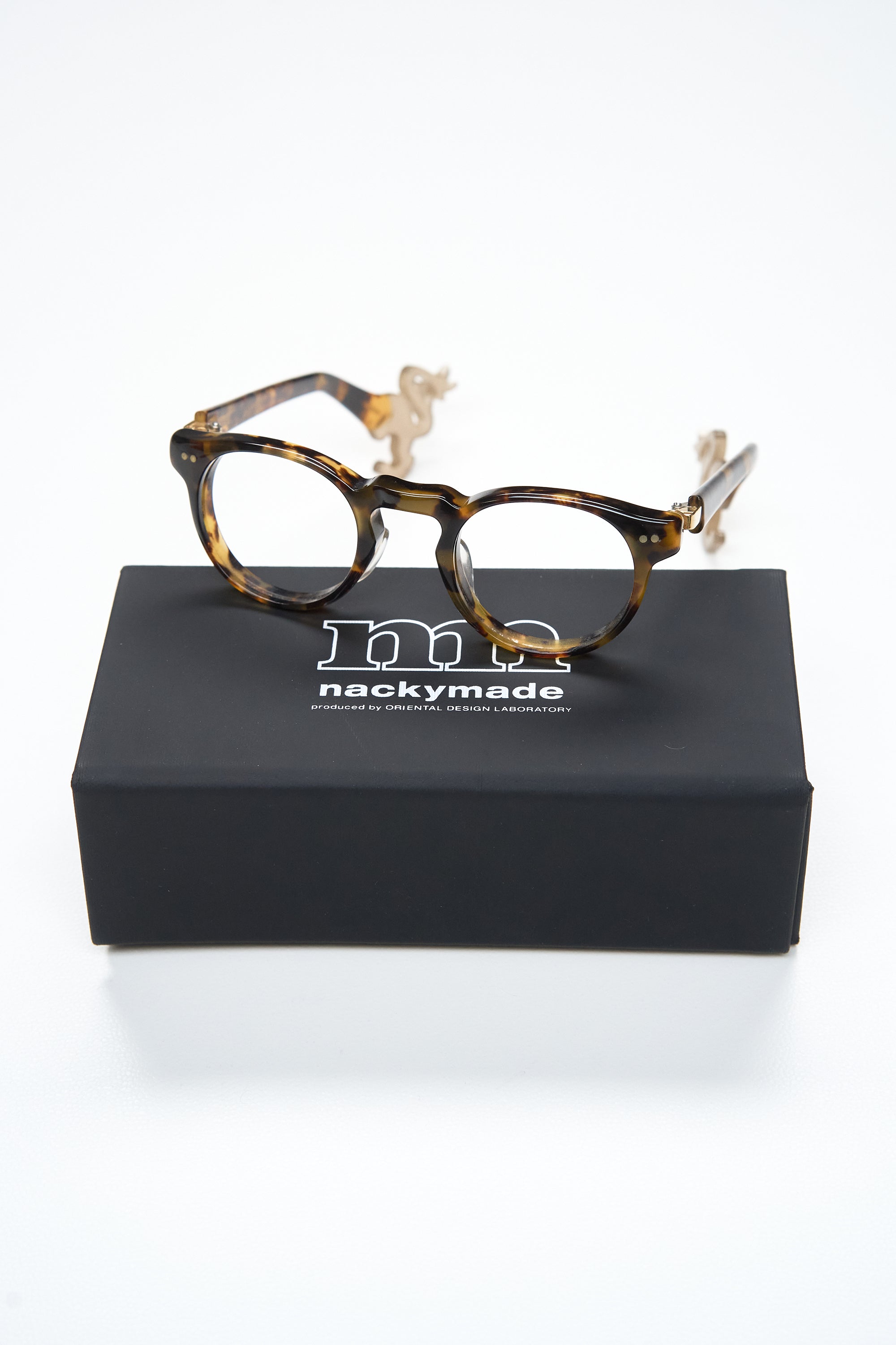 Nackymade Bespoke Prescription Glasses - Yellow Tortoise