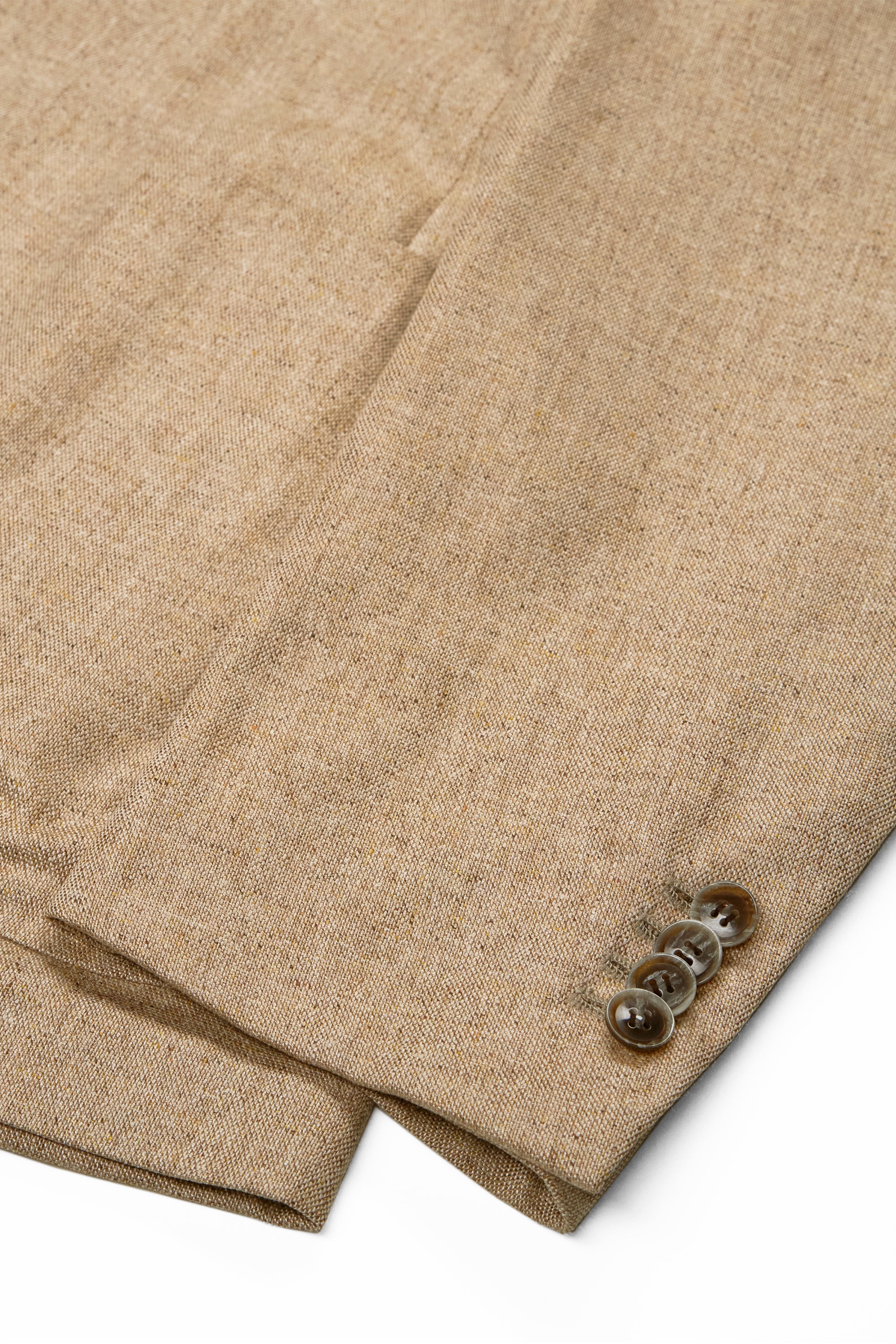 Ring Jacket Beige Silk Sport Coat