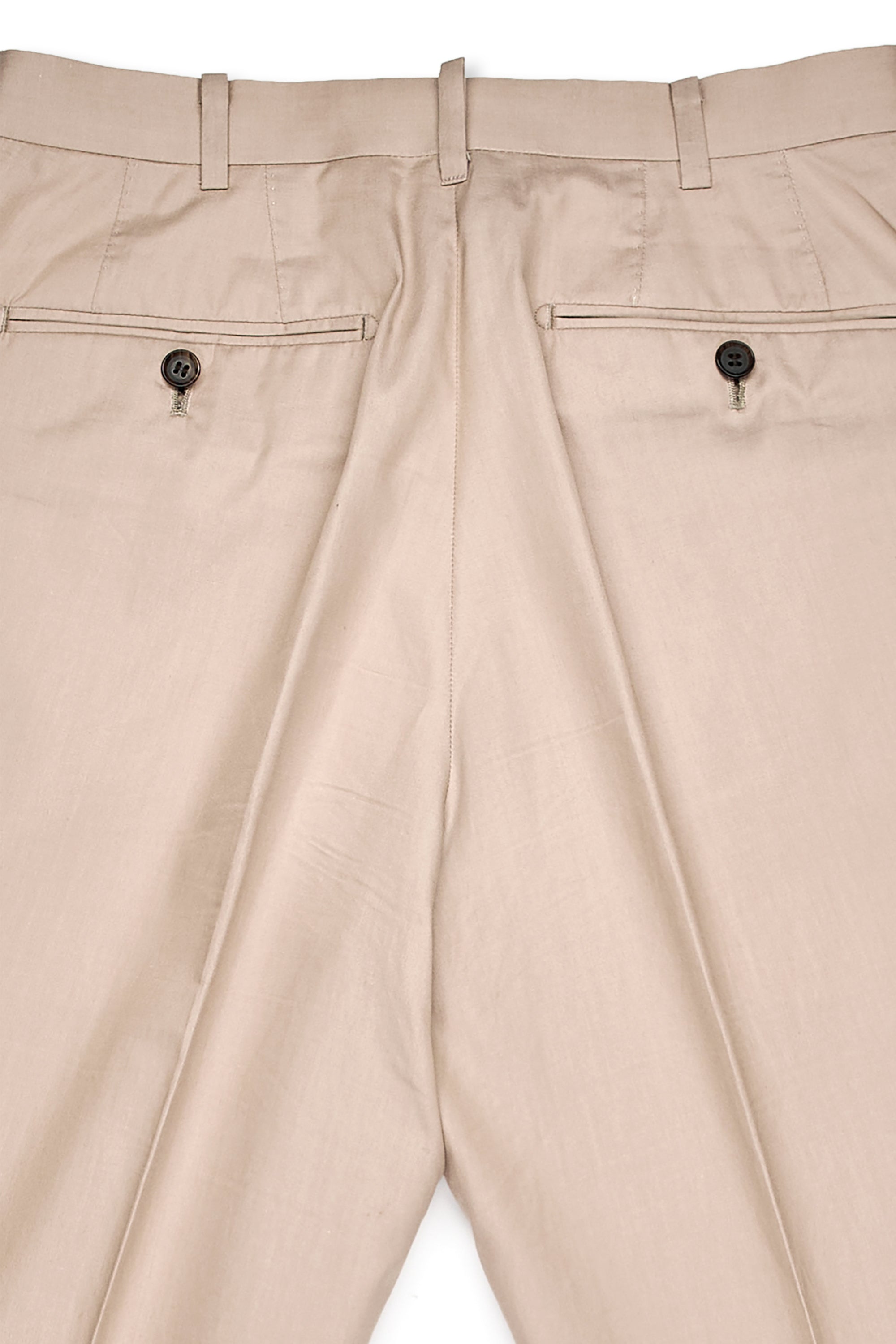Ring Jacket Beige Cotton Suit