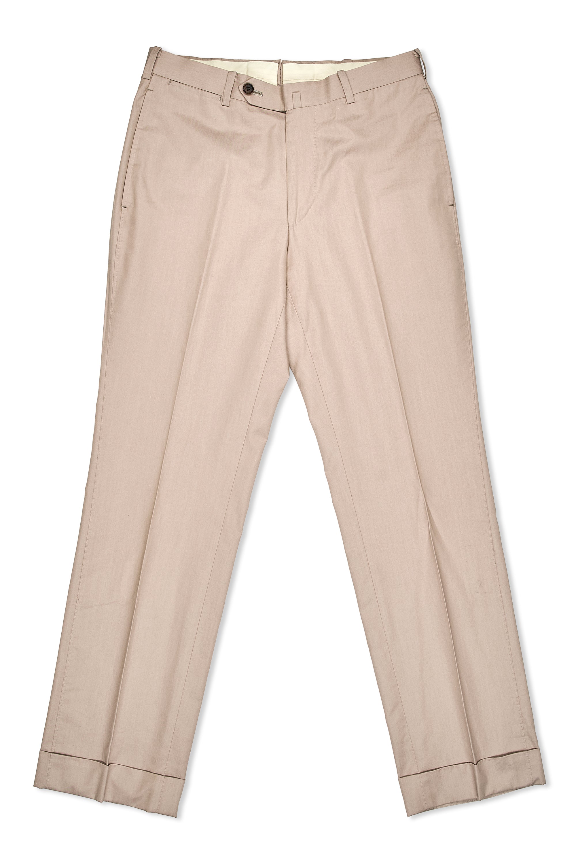 Ring Jacket Beige Cotton Suit
