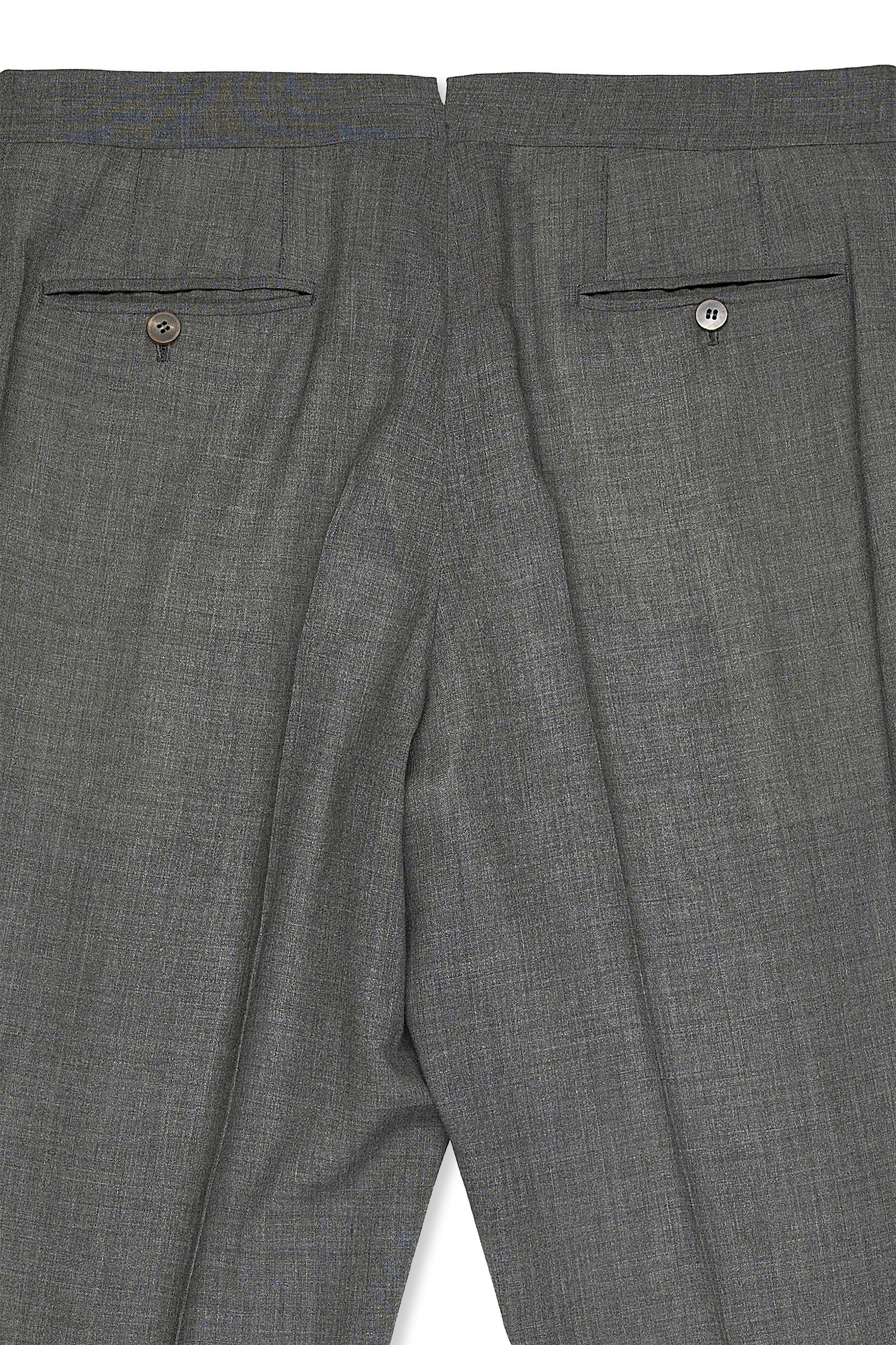 Orazio Luciano Mid Grey Wool Double Breasted Suit