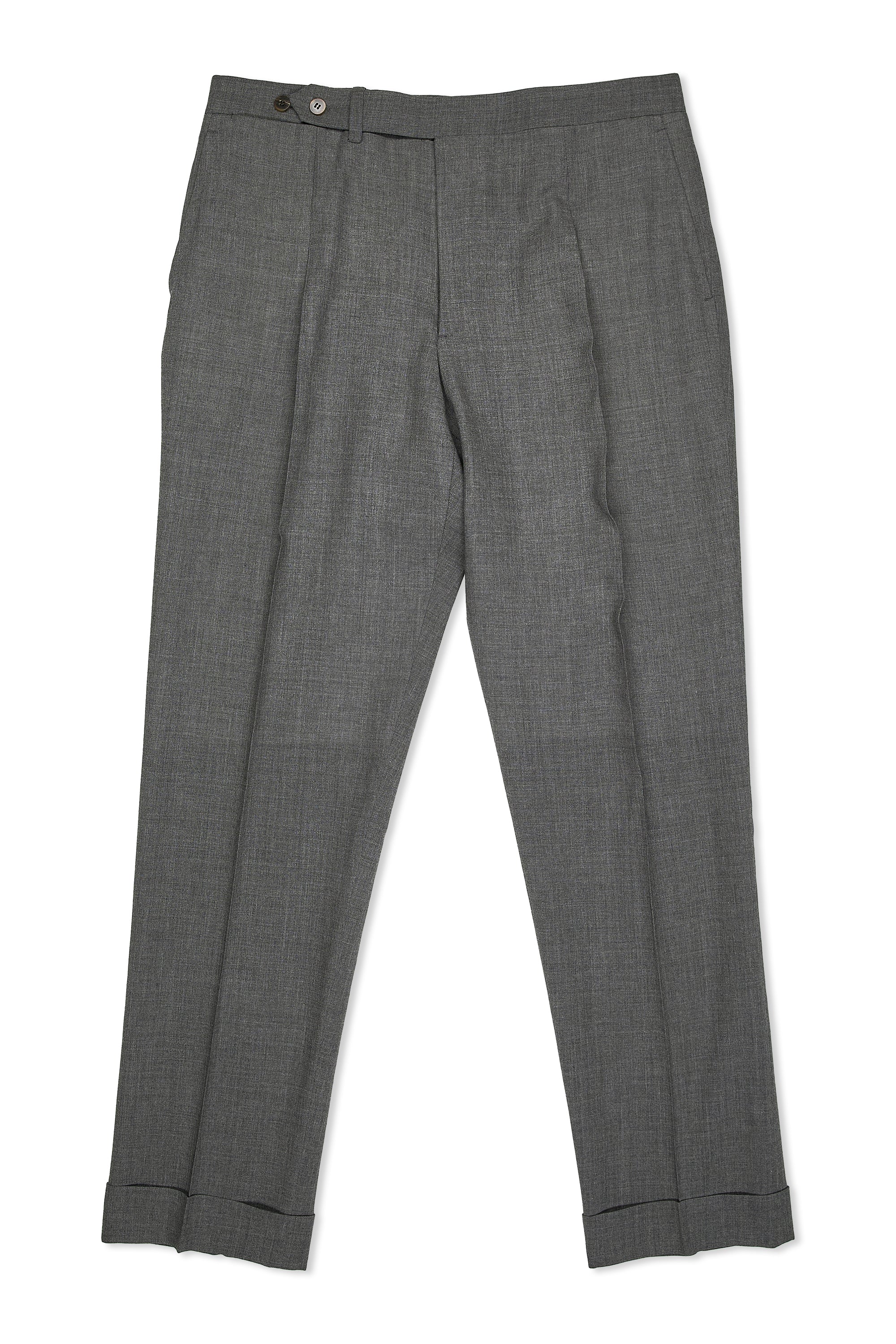 Orazio Luciano Mid Grey Wool Double Breasted Suit