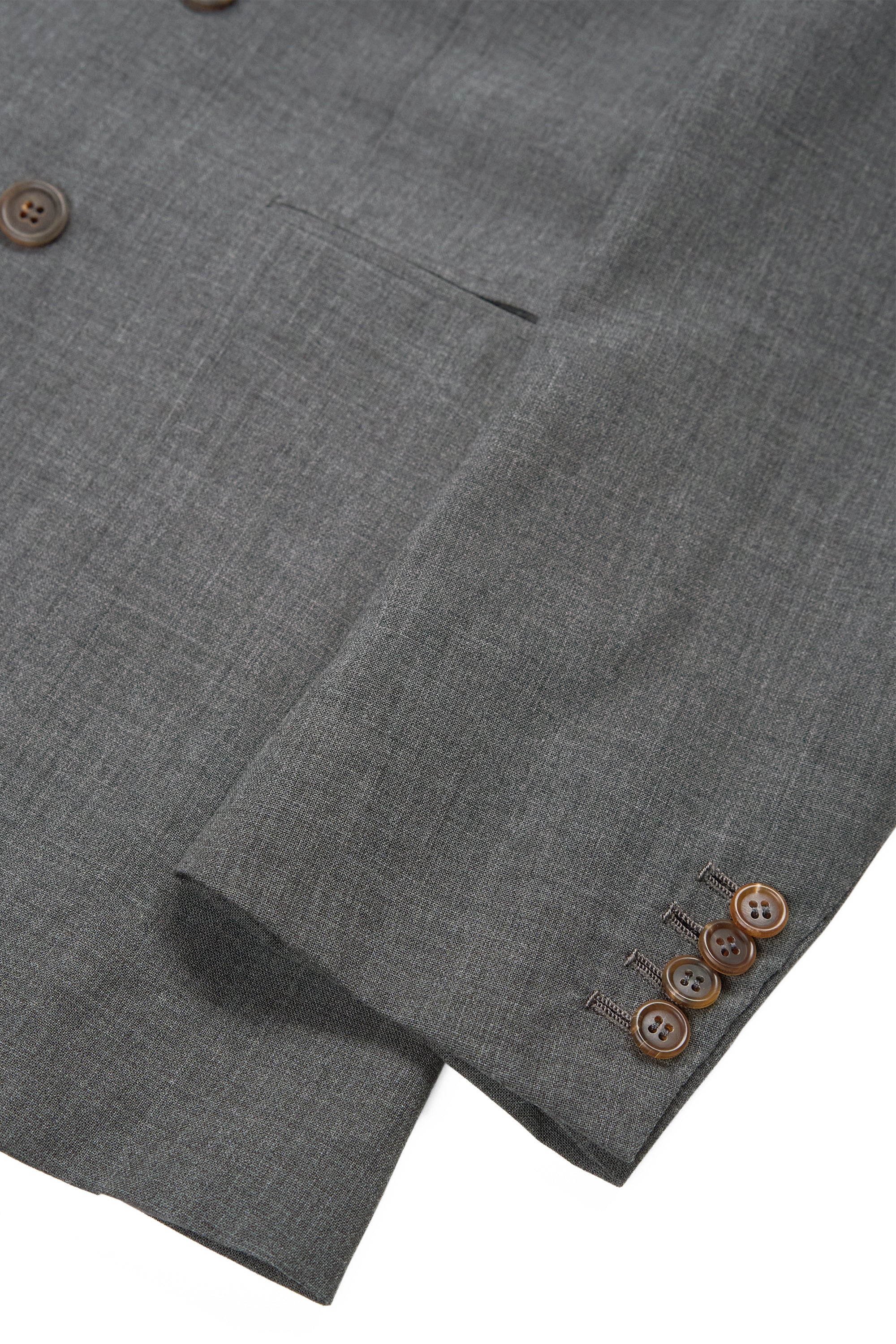 Orazio Luciano Mid Grey Wool Double Breasted Suit