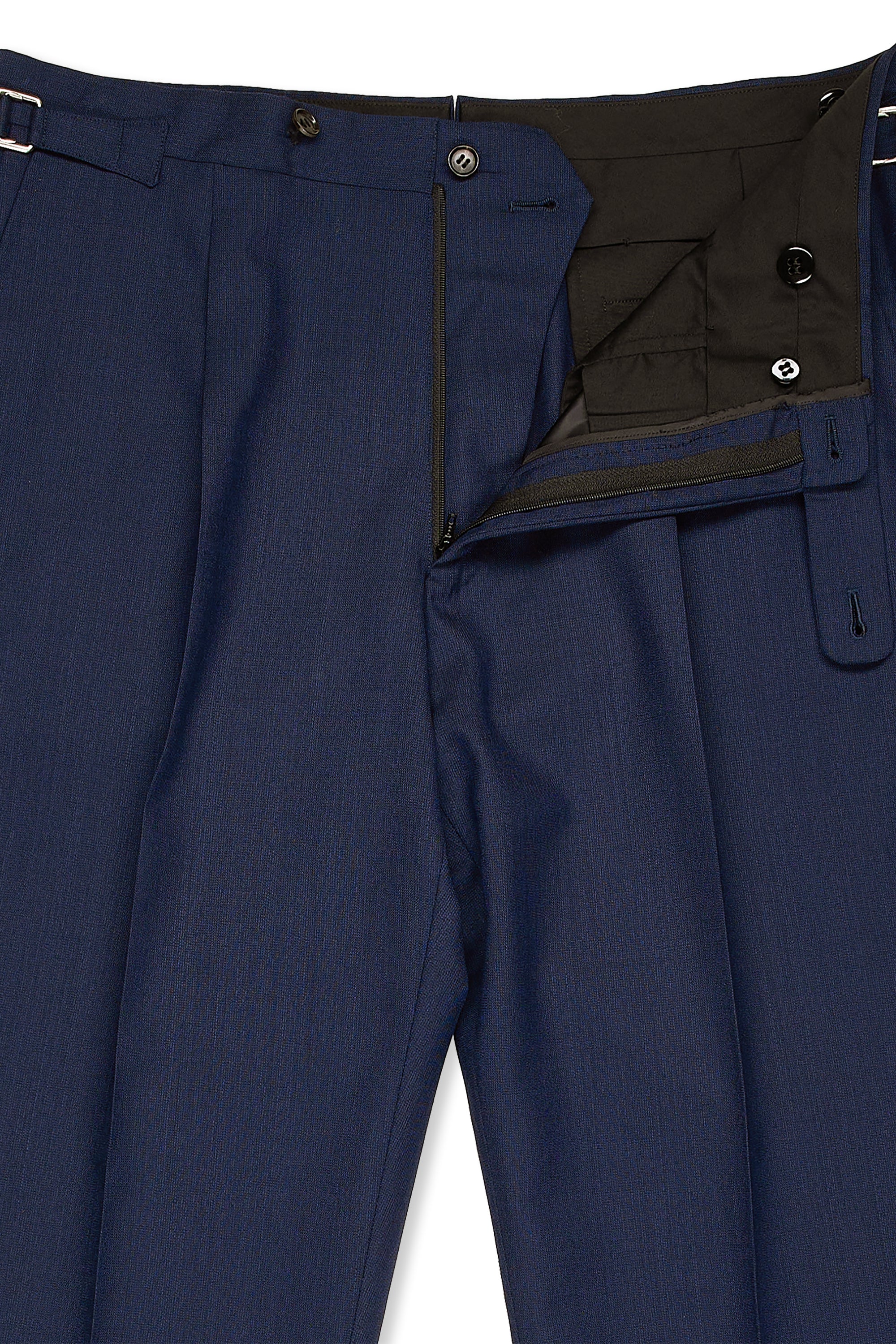 Ring Jacket Meister Navy Wool Double Breasted Suit