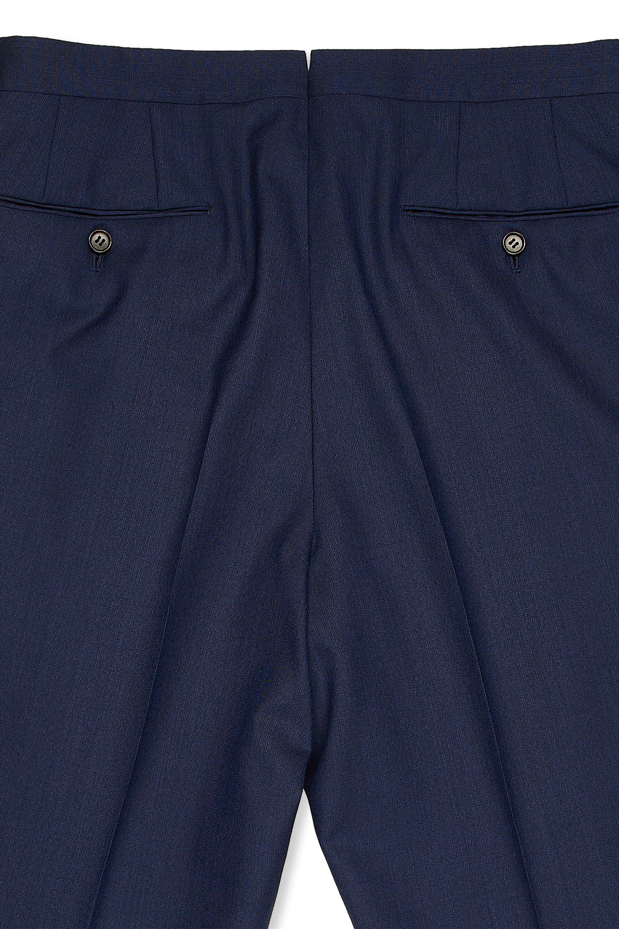 Ring Jacket Meister Navy Wool Double Breasted Suit