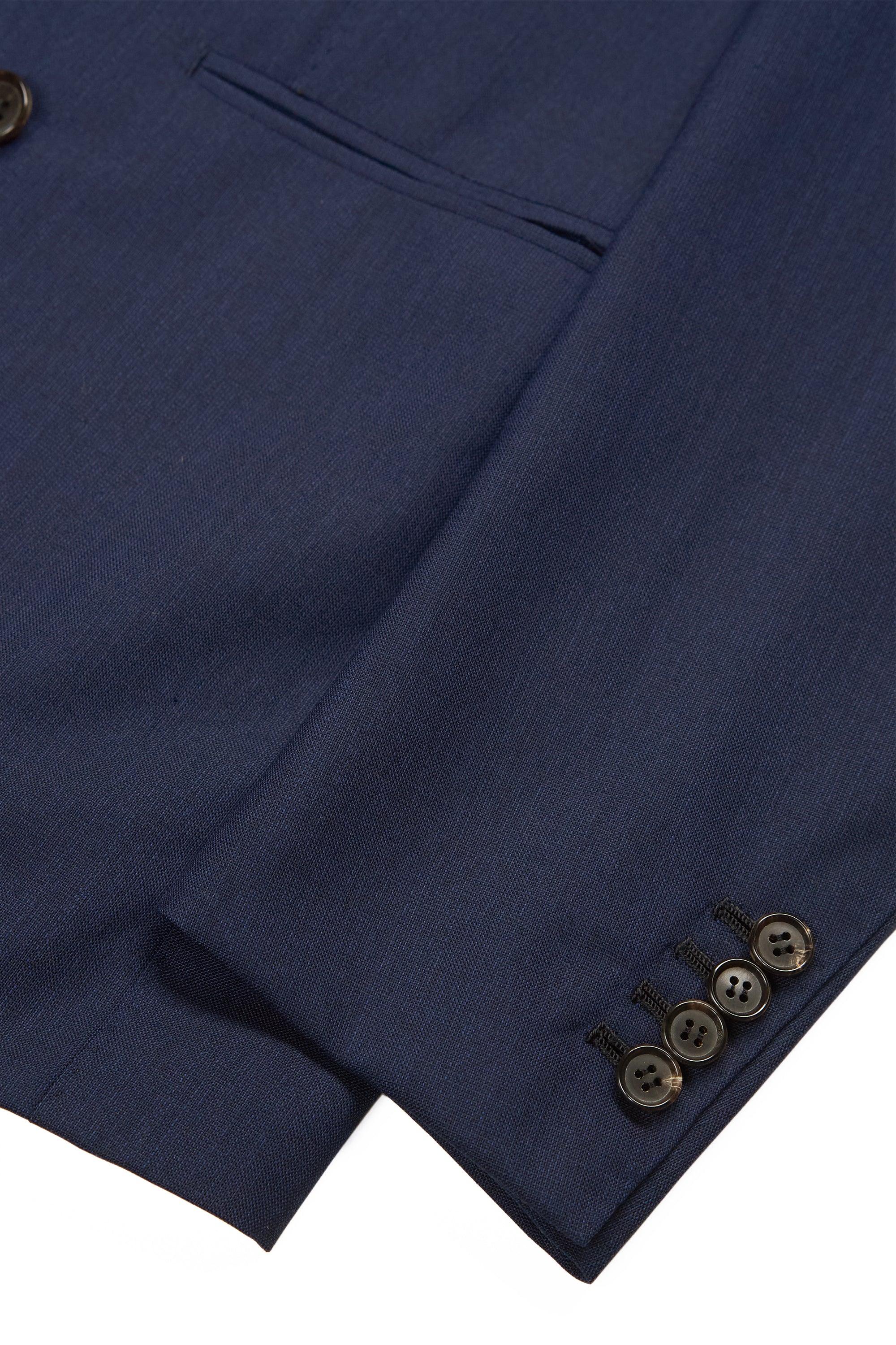 Ring Jacket Meister Navy Wool Double Breasted Suit
