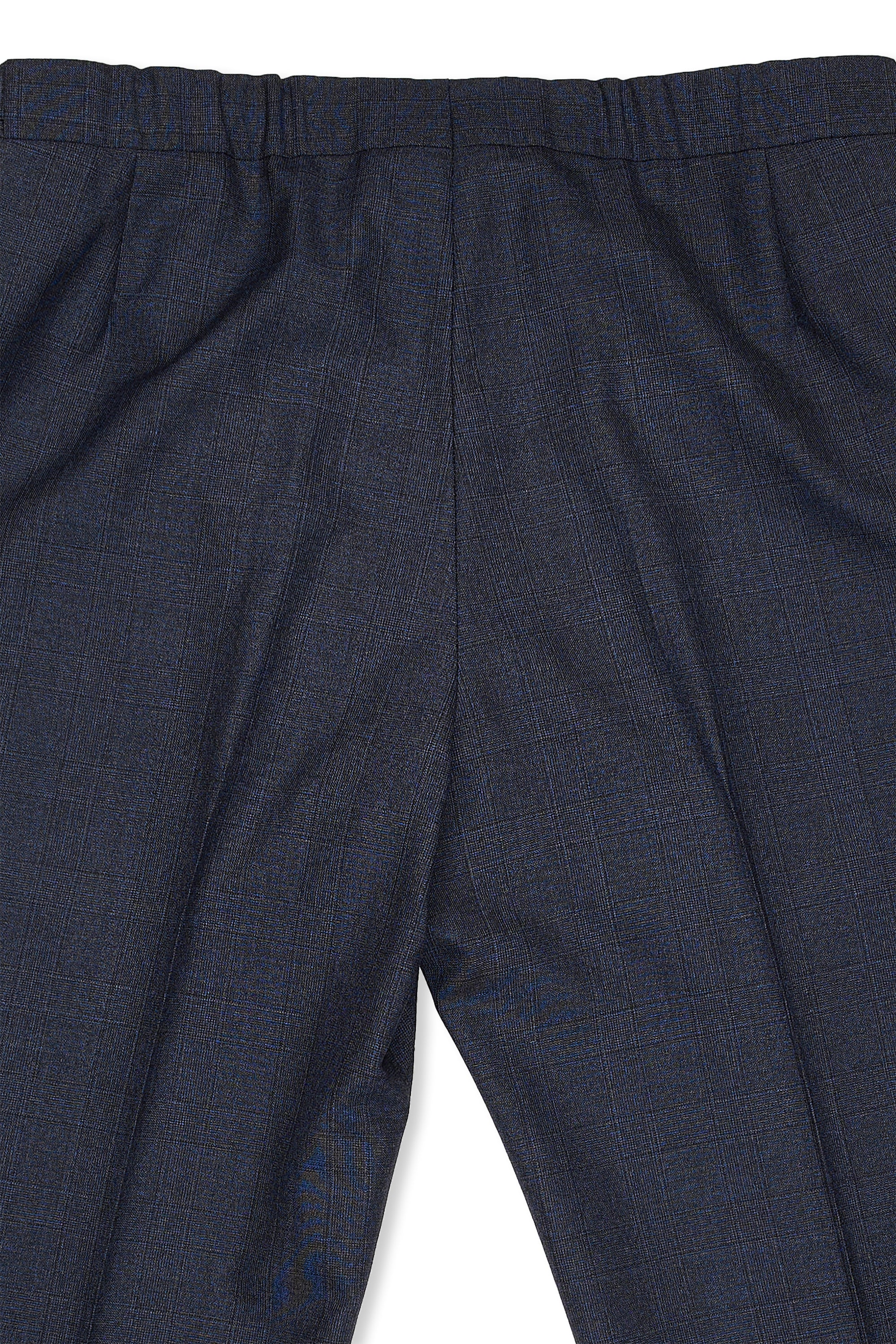 Cad & The Dandy Navy/Black Check Wool Suit Bespoke