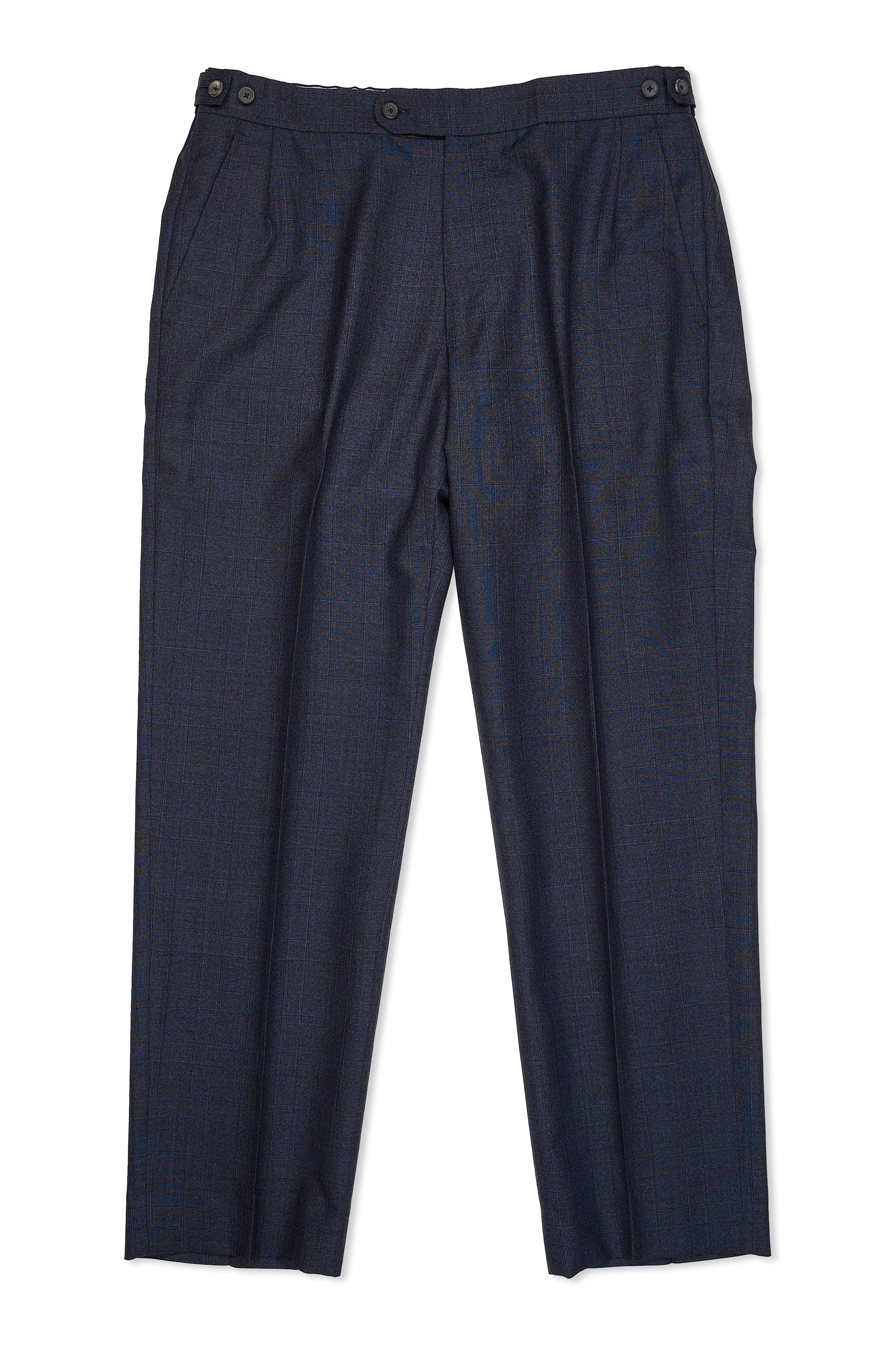 Cad & The Dandy Navy/Black Check Wool Suit Bespoke