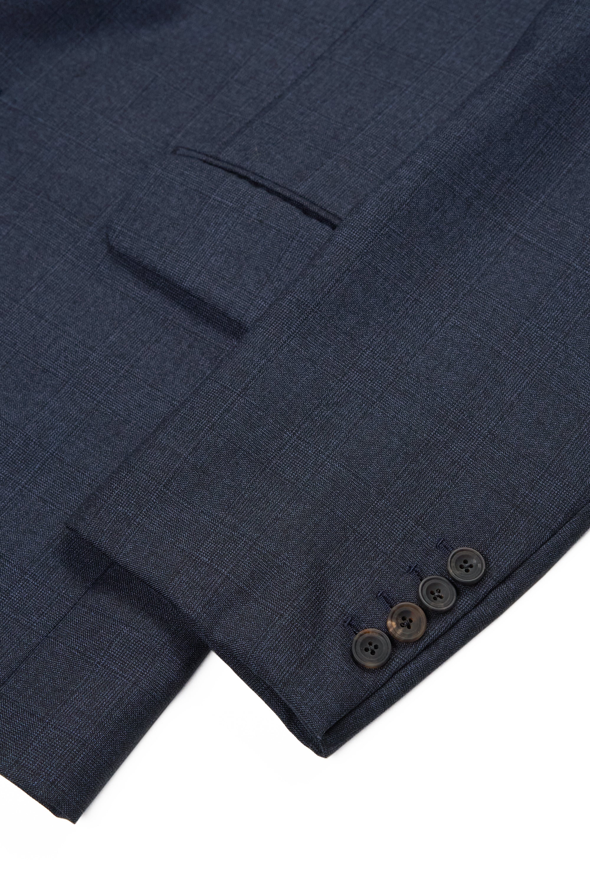 Cad & The Dandy Navy/Black Check Wool Suit Bespoke