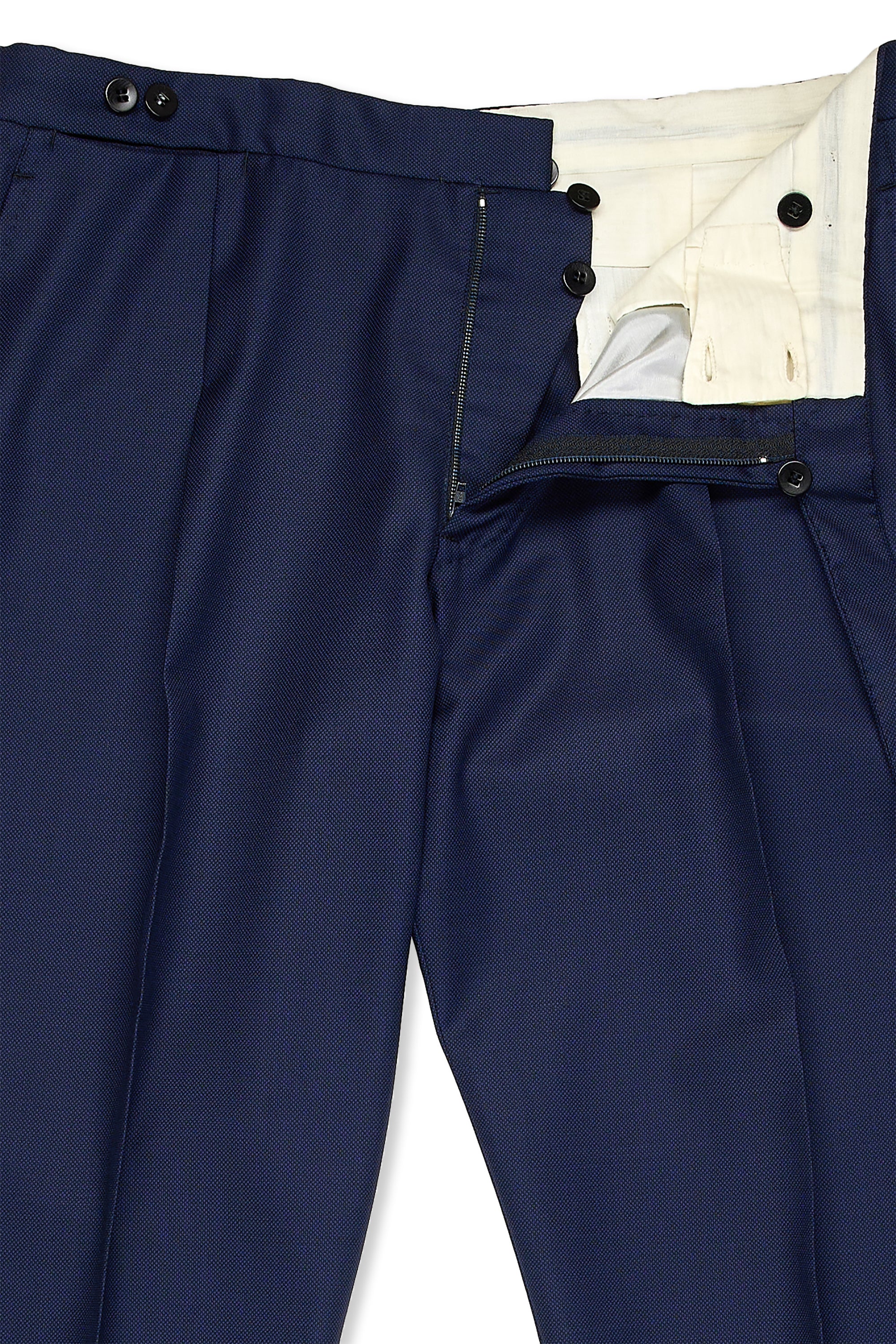 Orazio Luciano Navy Virgin Wool 3 Piece Suit
