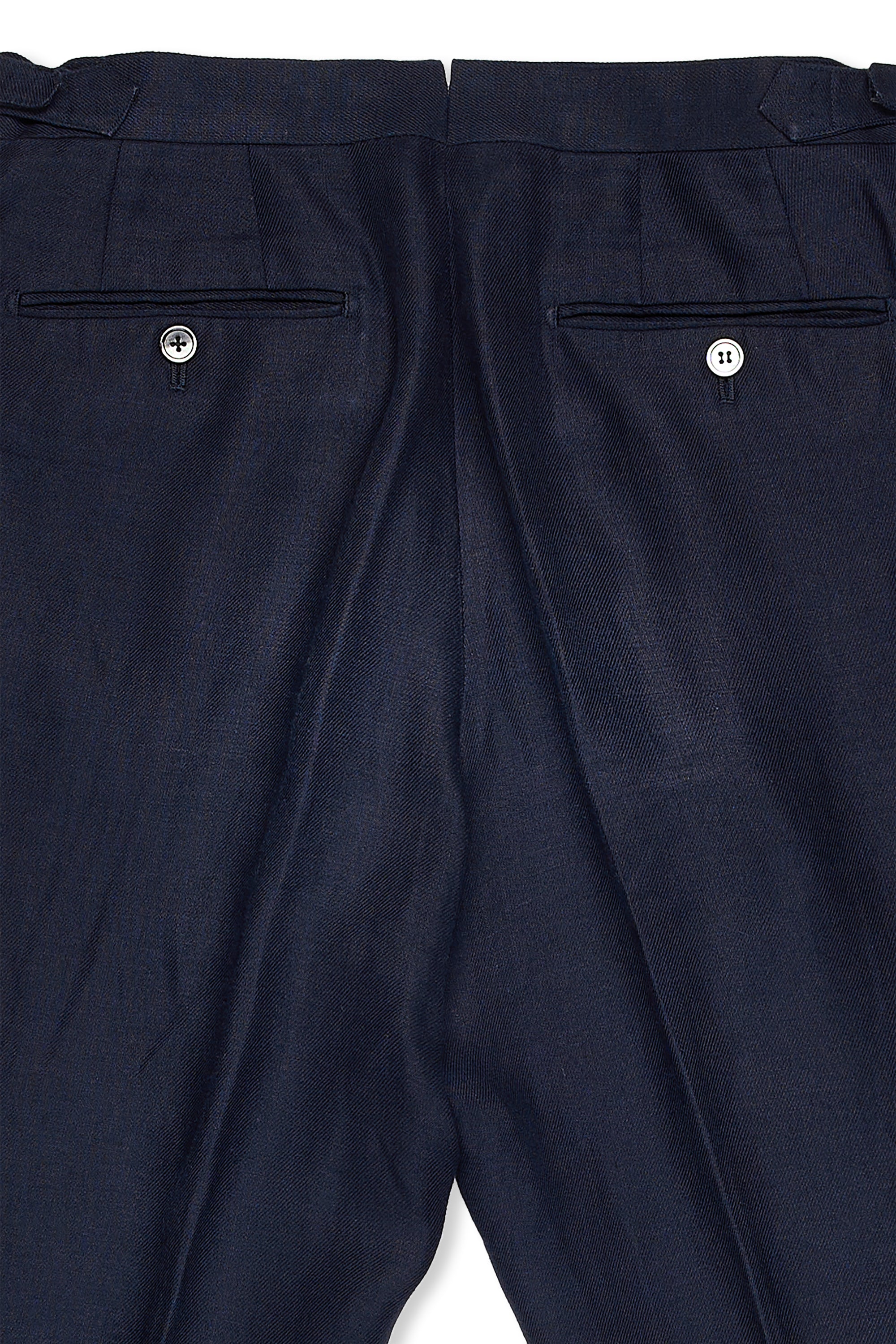 The Armoury Model 6A Navy Linen Double Breasted Suit