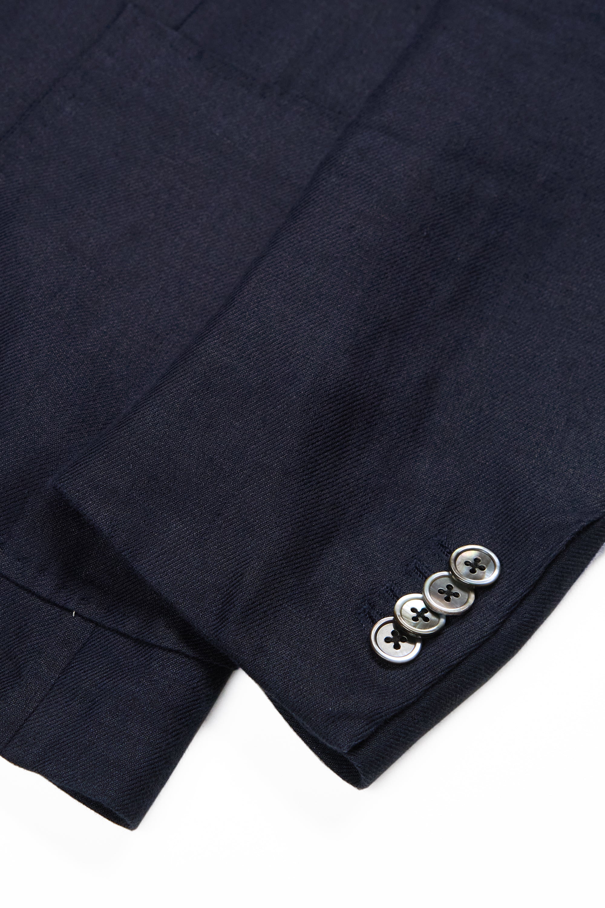 The Armoury Model 6A Navy Linen Double Breasted Suit