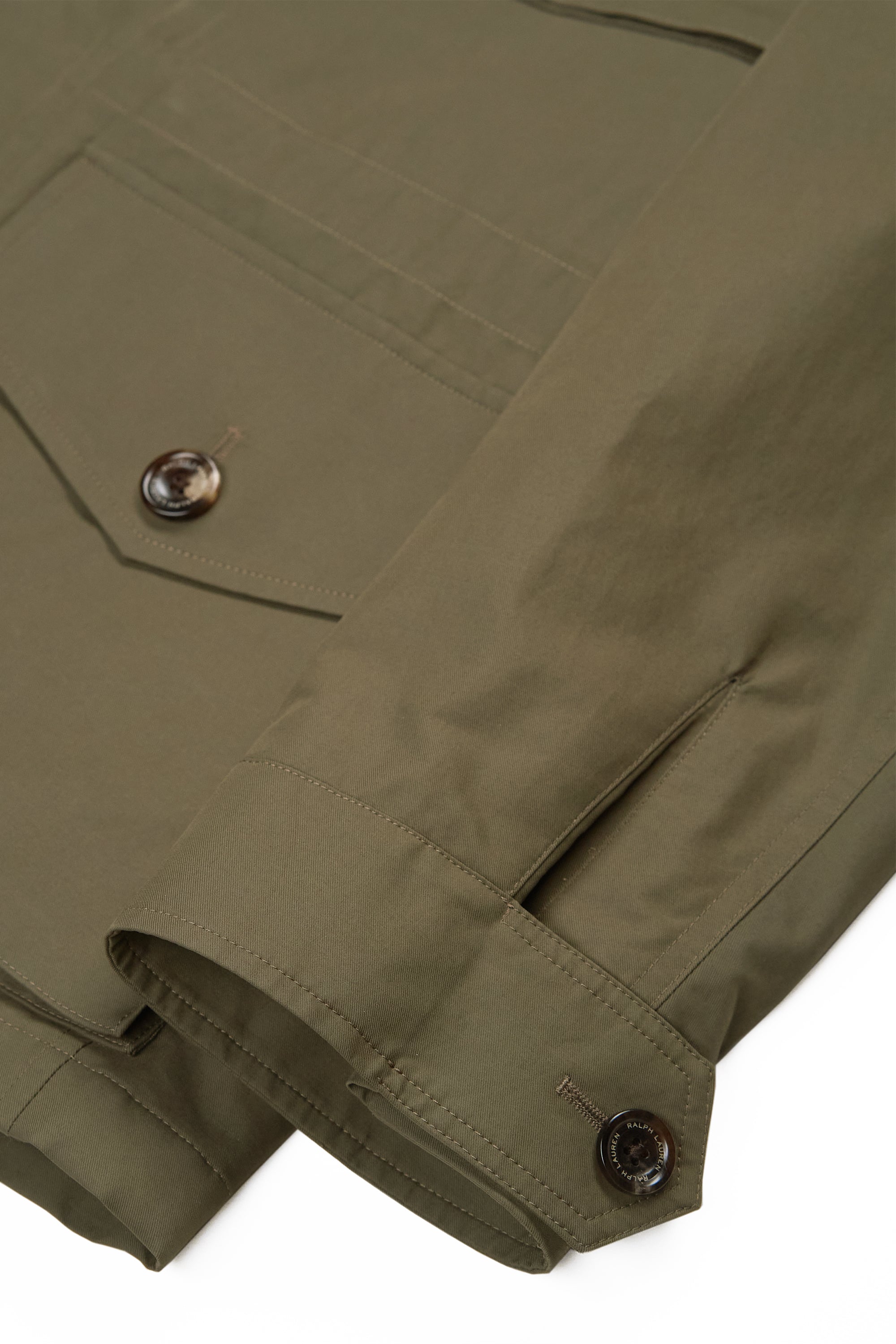 Ralph Lauren Purple Label Olive Cotton Four-Pocket Jacket