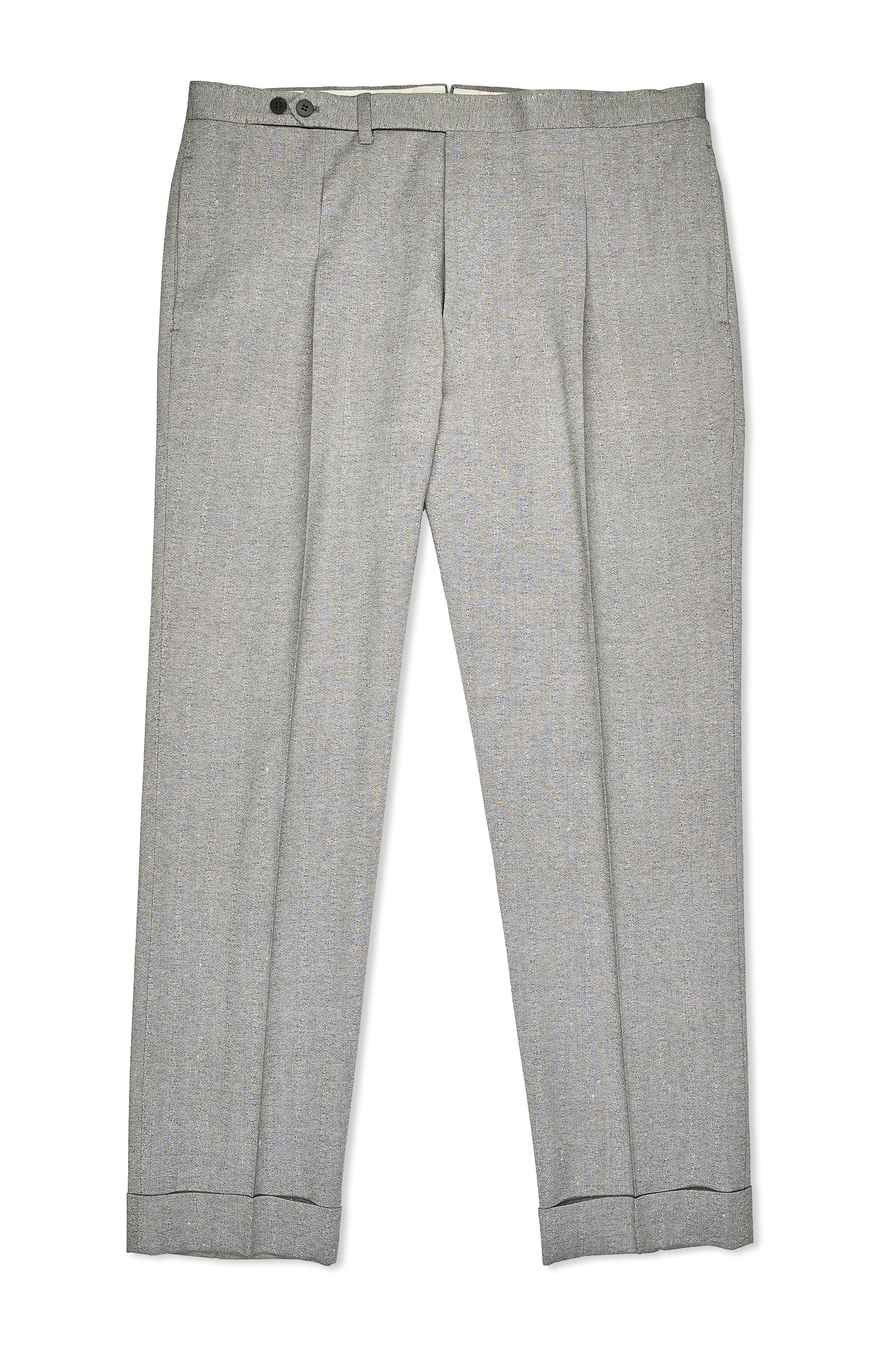 Orazio Luciano Light Grey Textured Wool Suit