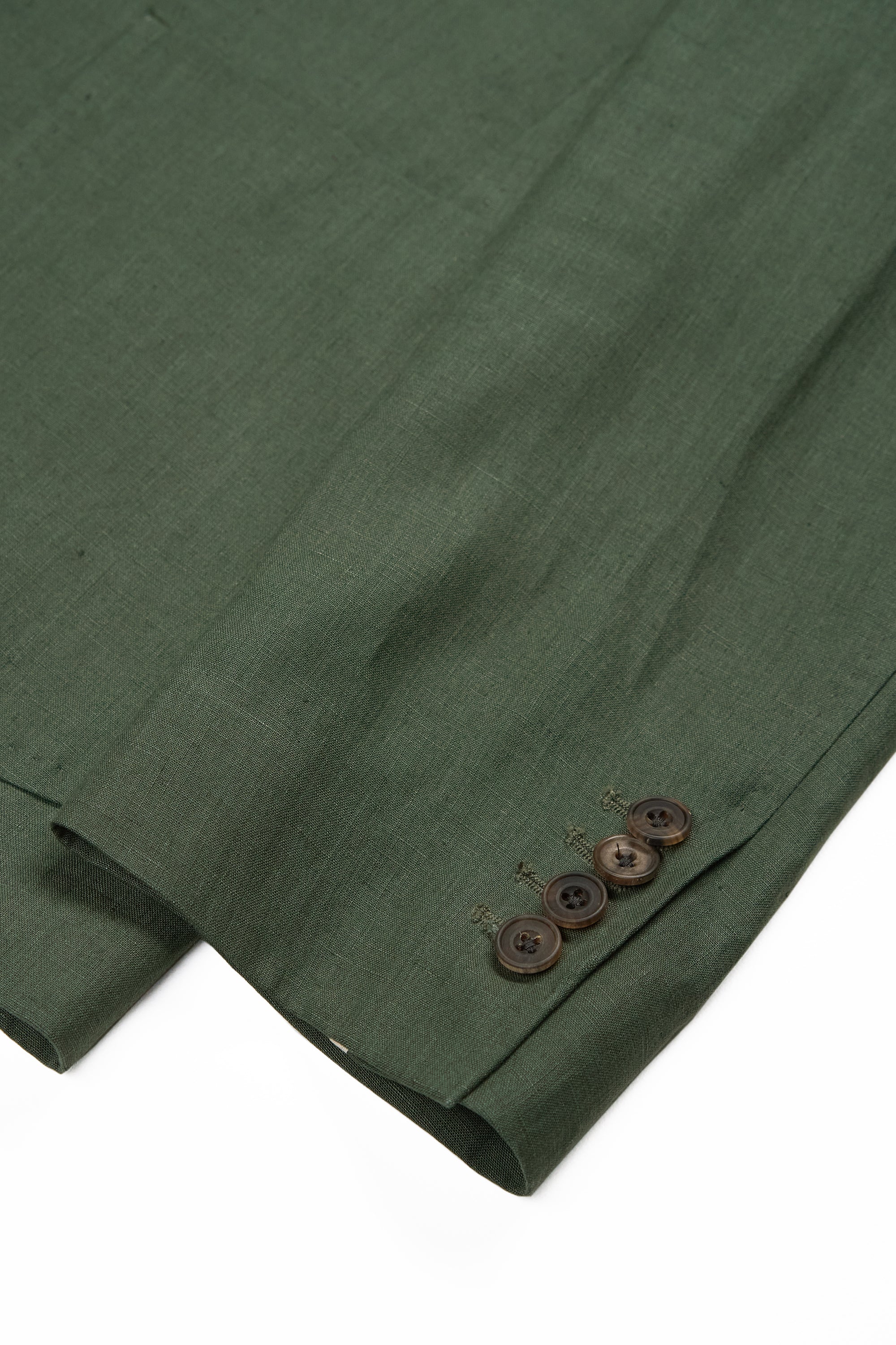 Rubinacci Green Linen Double Breasted Sport Coat