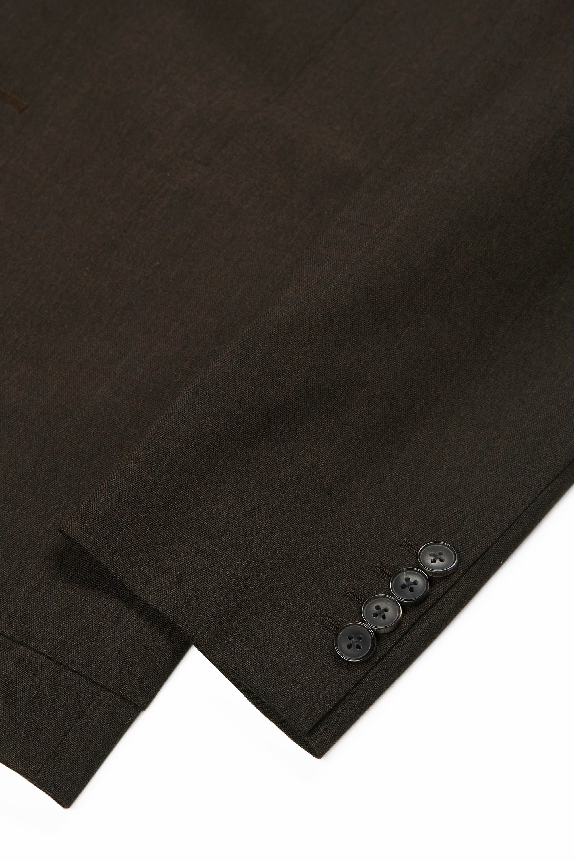 WW Chan Dark Brown Wool Sport Coat Bespoke