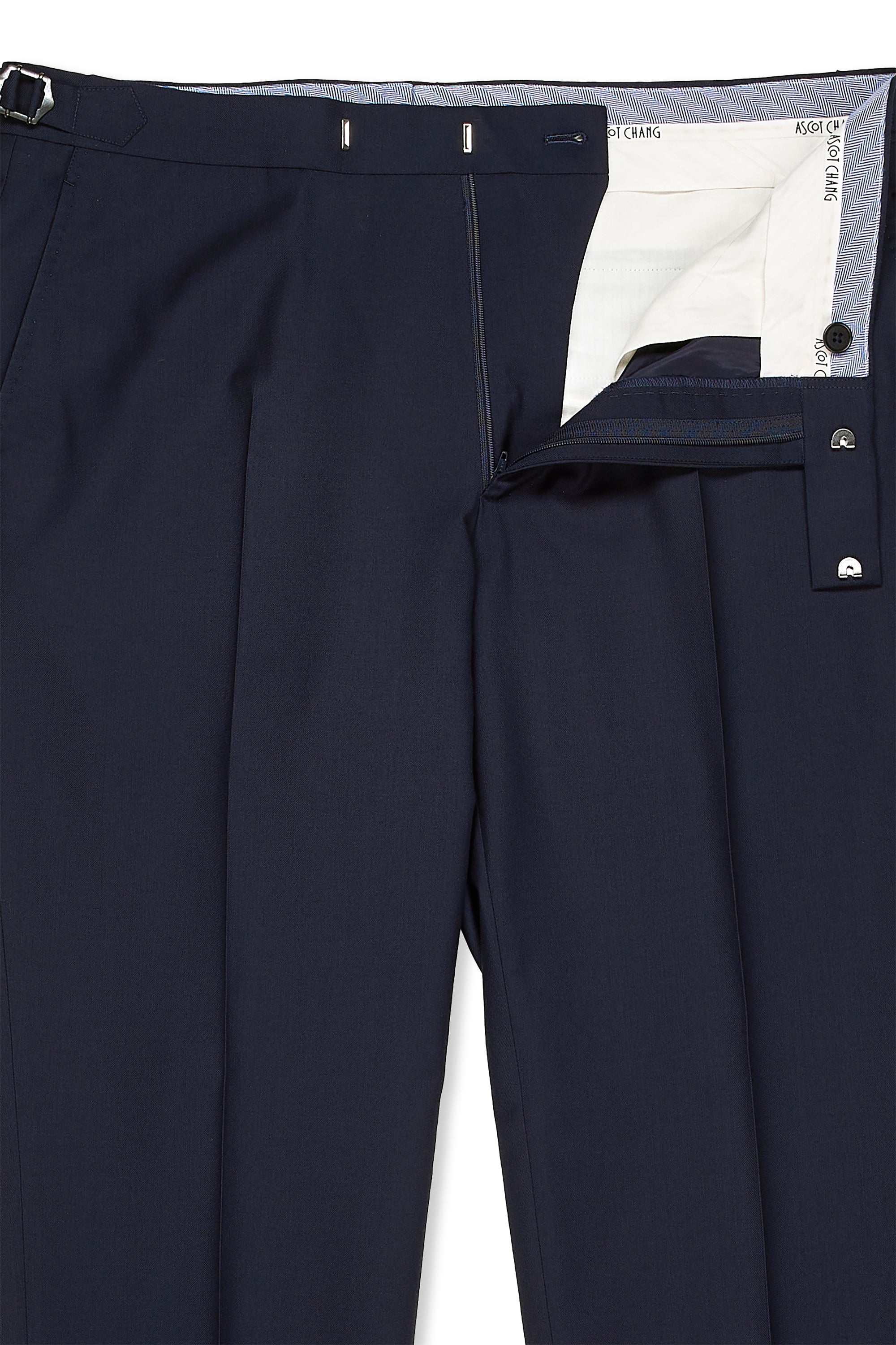 Ascot Chang Navy Wool Twill Suit