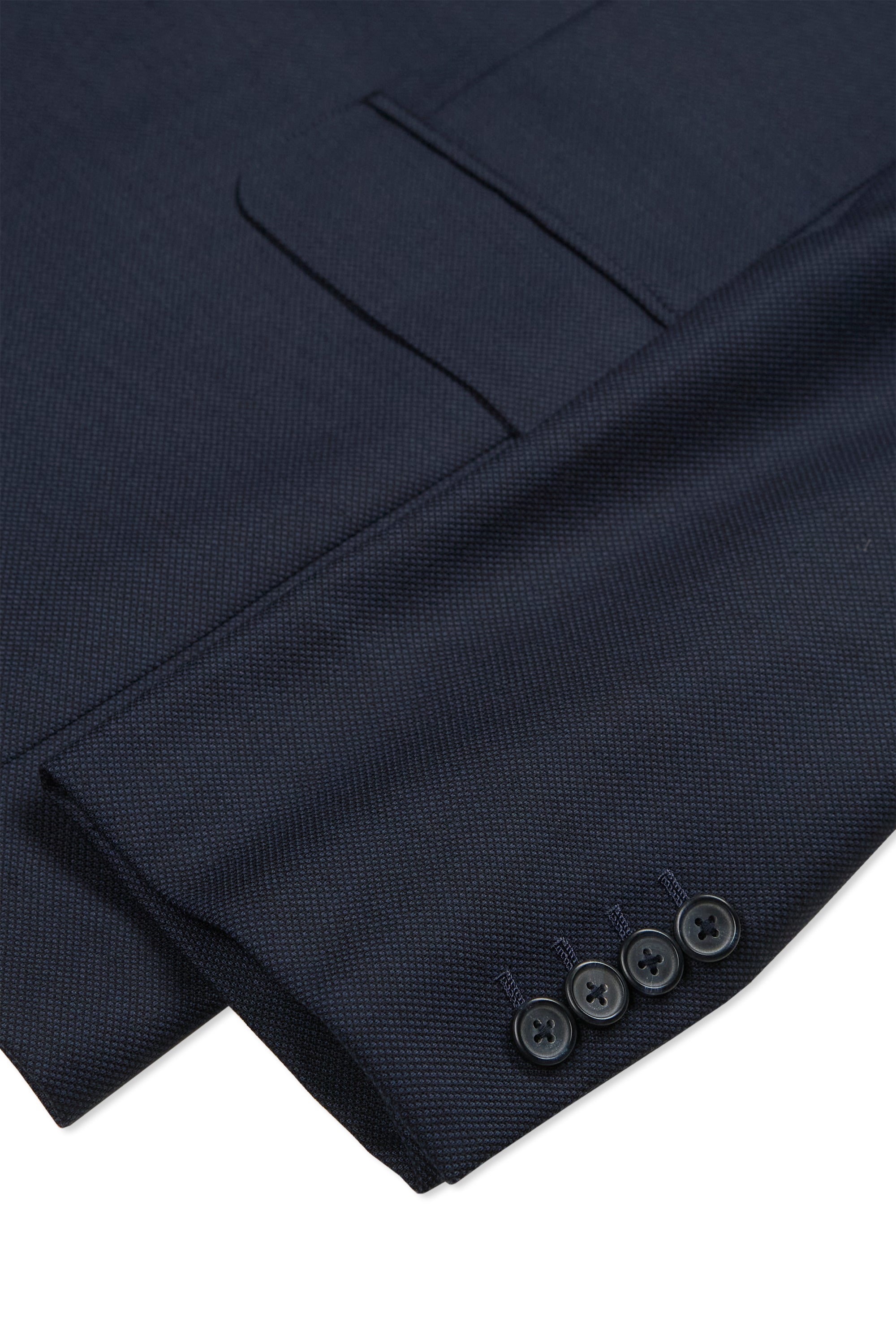 Ascot Chang Navy Birdseye Wool Sport Coat