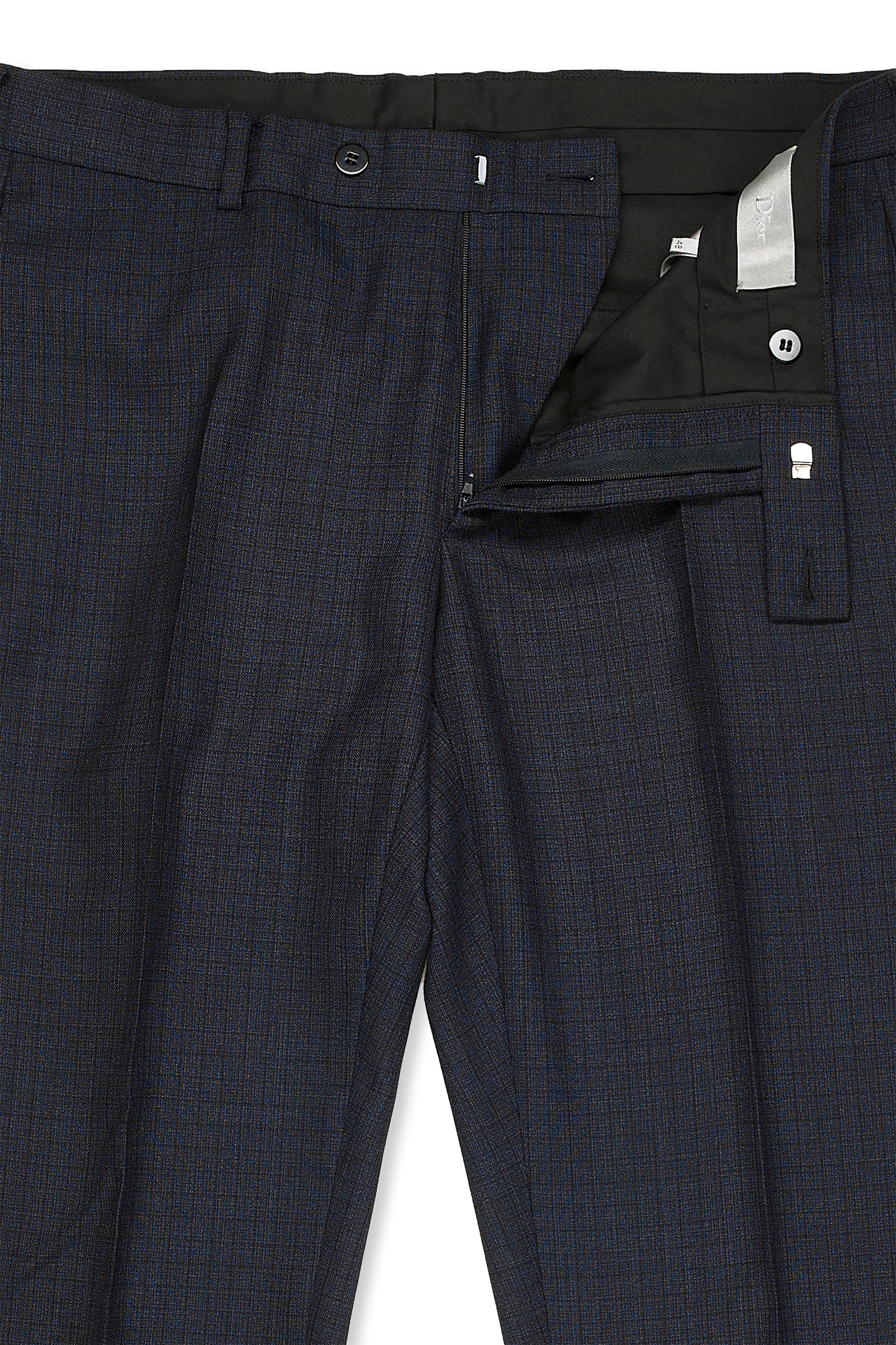 Dior Navy with Black Check Wool Suit