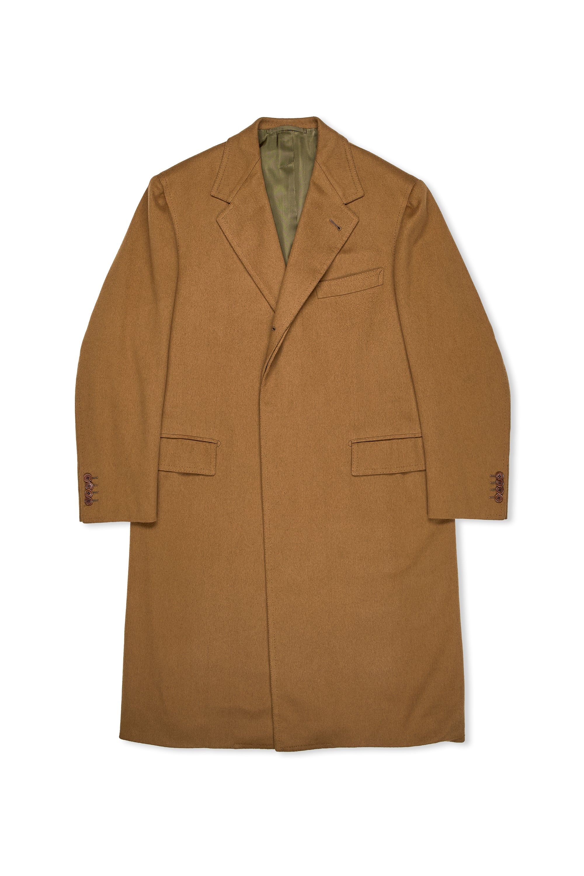 Musella Dembech Brown Wool Overcoat