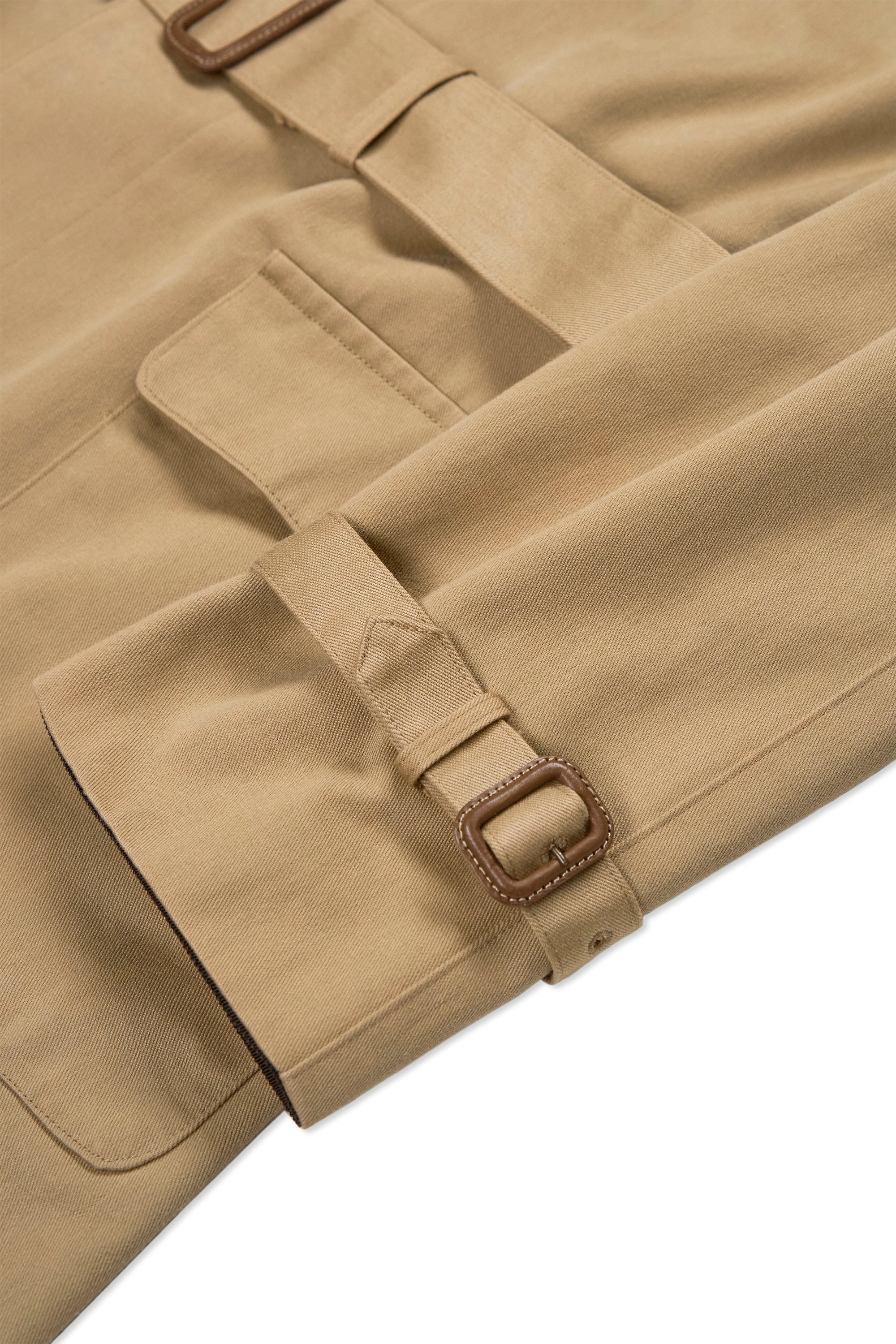 Ring Jacket Beige Cotton/Mohair Trench Coat