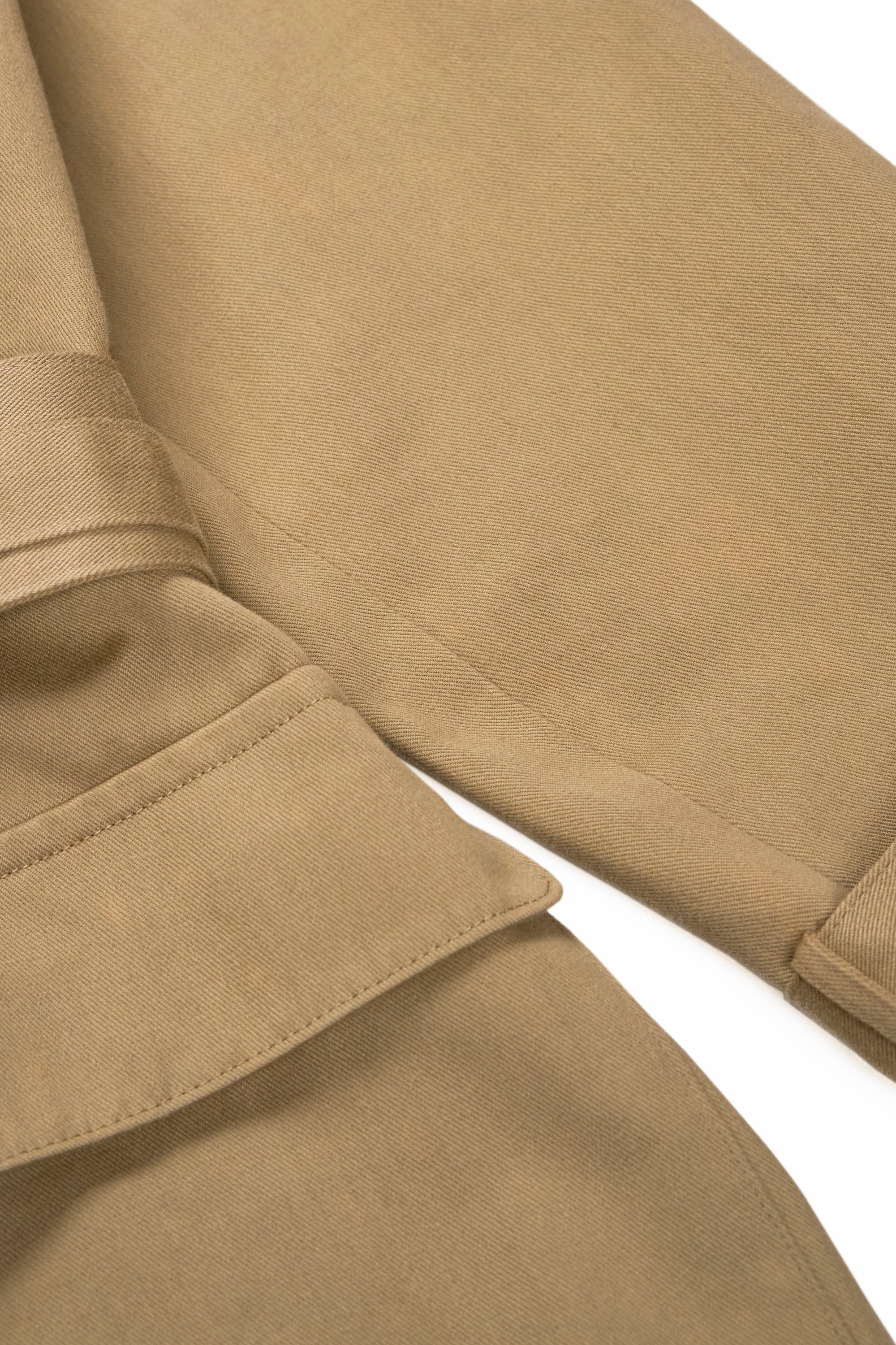 Ring Jacket Beige Cotton/Mohair Trench Coat