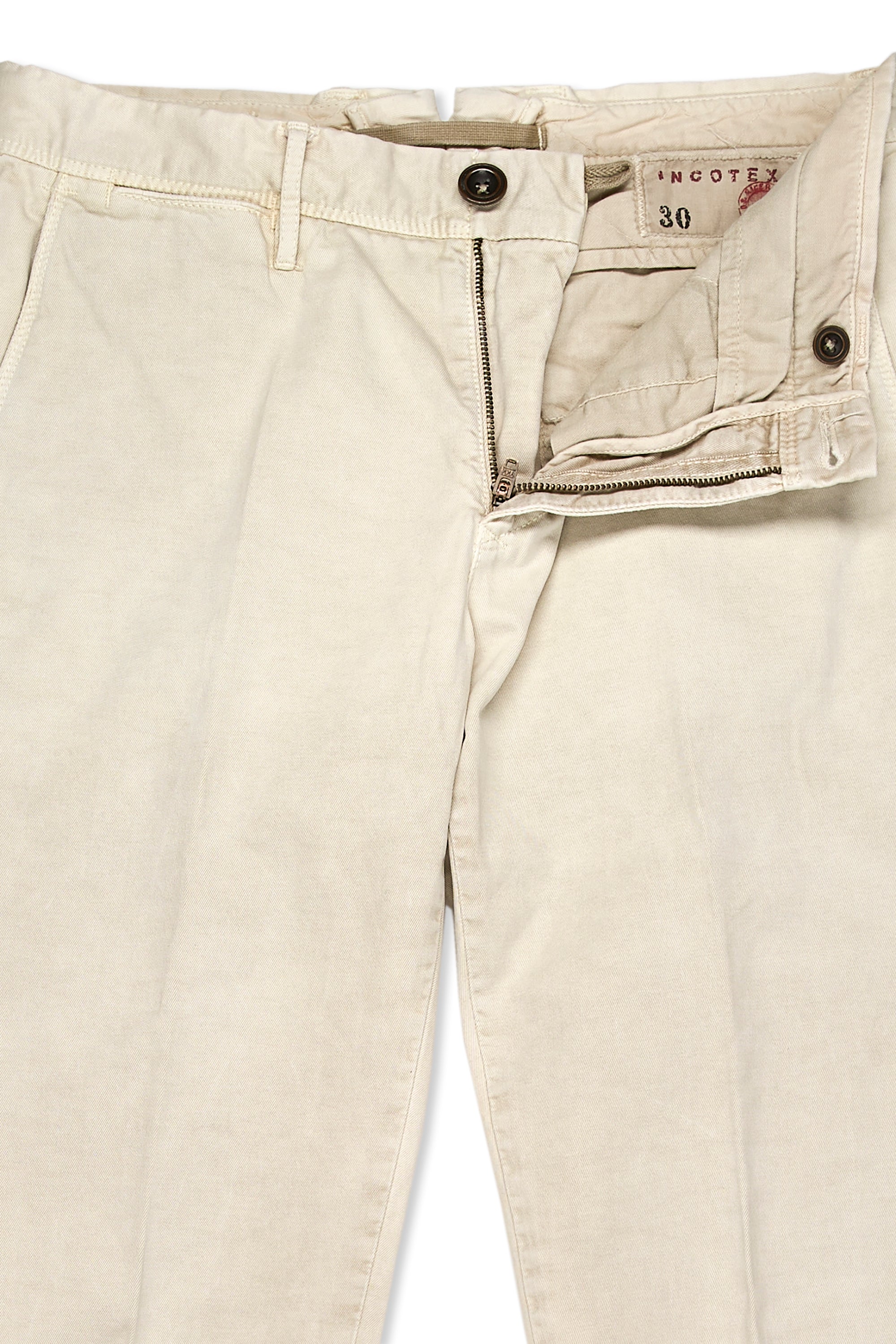 Incotex Beige Cotton Trousers