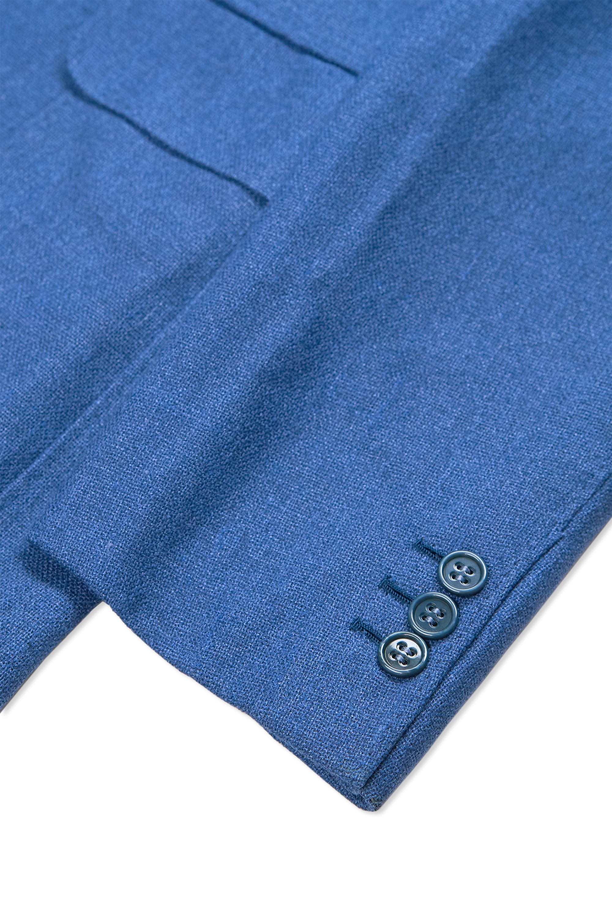 Camps De Luca Blue Wool/Silk Sport Coat with Hermes Silk Scarf Lining Bespoke