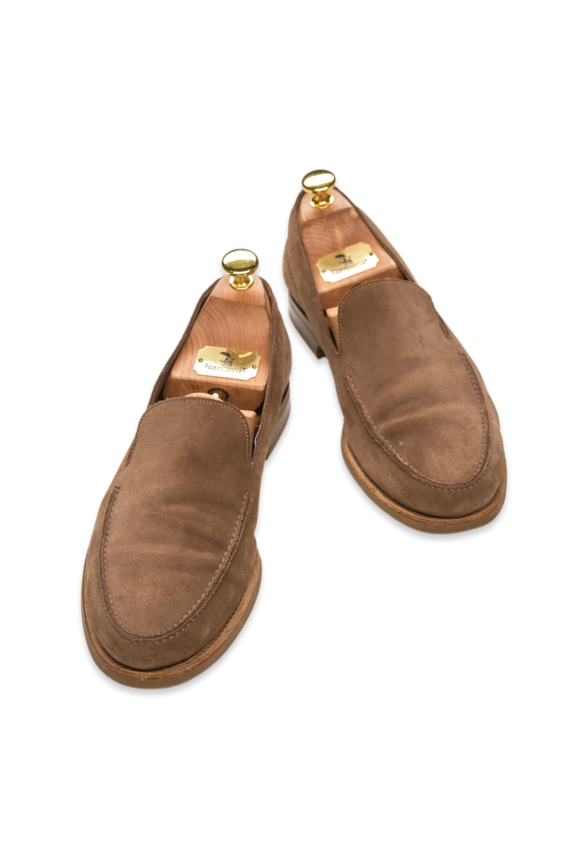 Edward Green Light Brown Suede Loafers