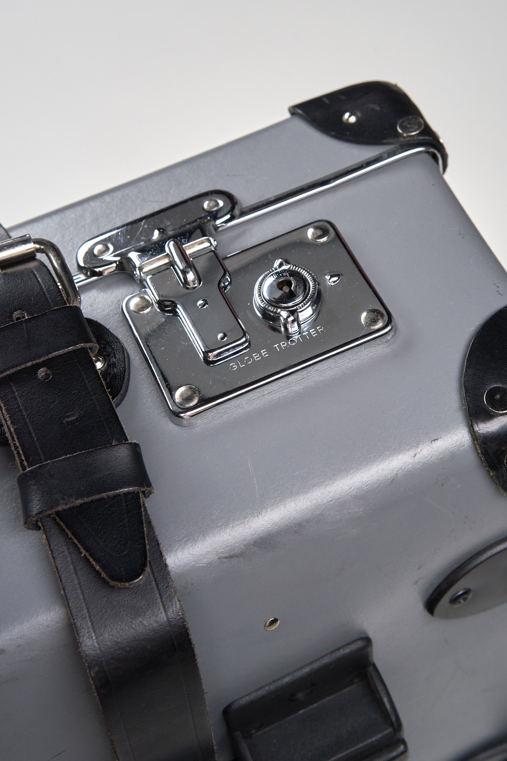 Globe Trotter Grey with Black Luggage