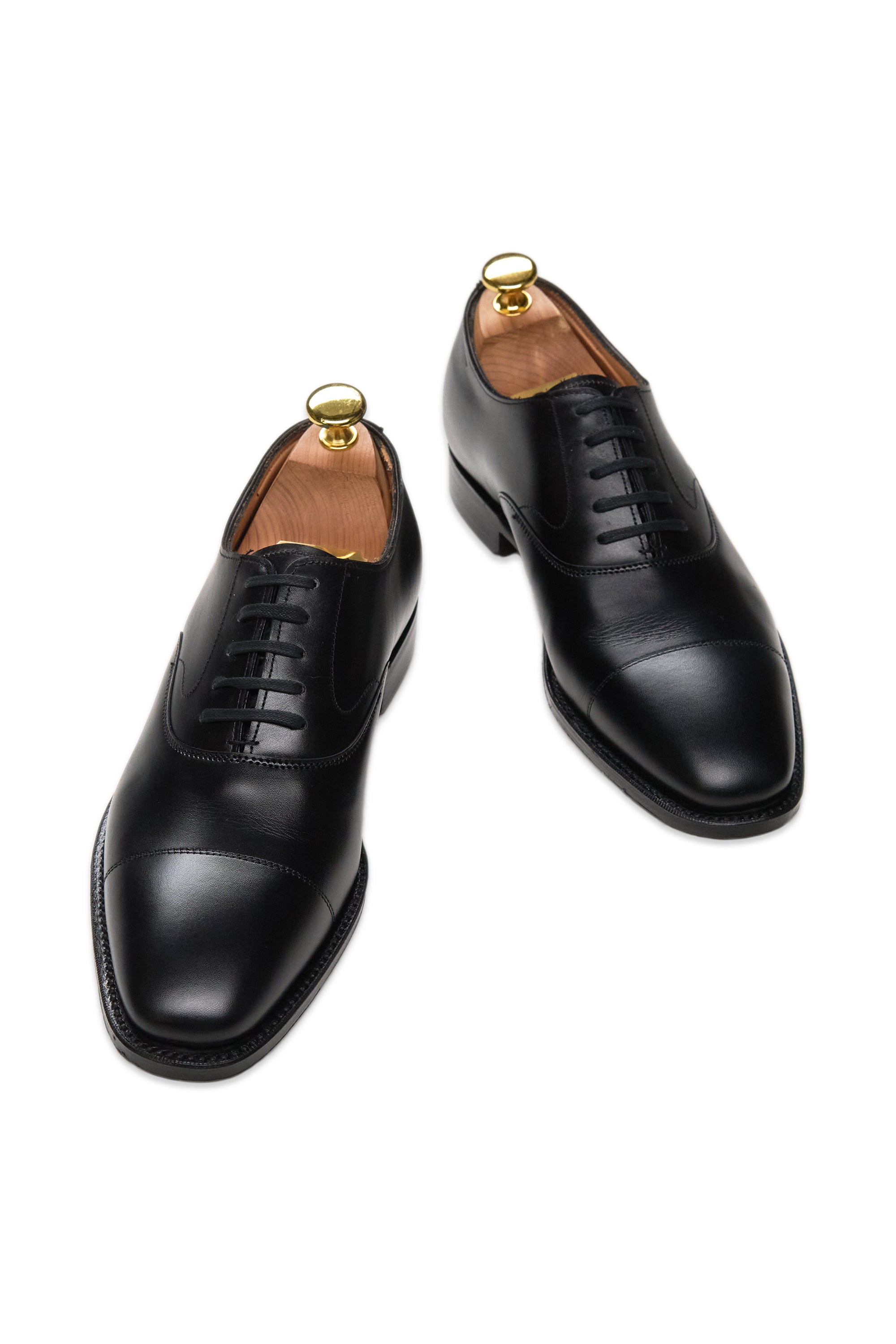 The Armoury Black Hajime Pedder Calf Oxford Shoes