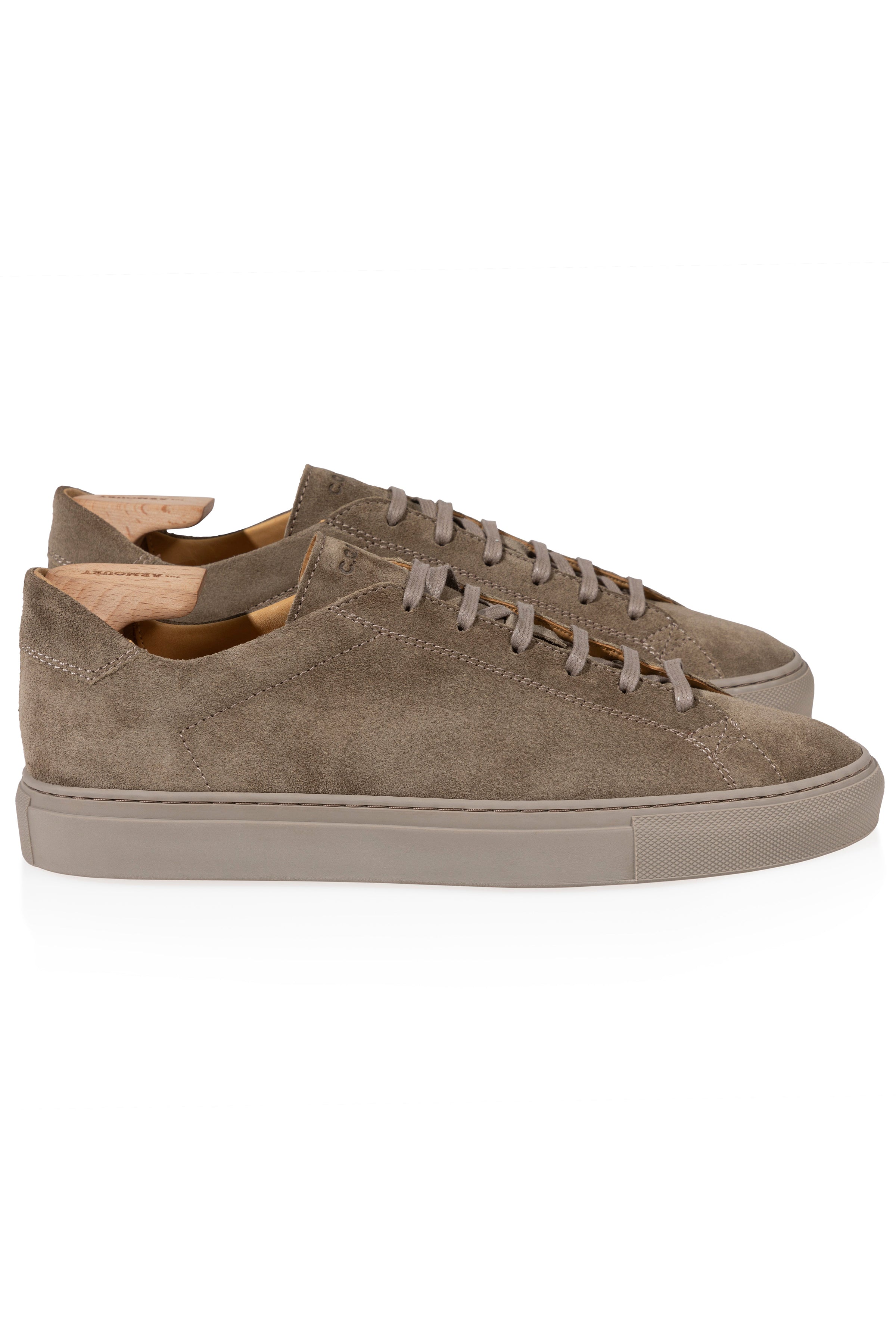 C.QP Racquet Sr Ebony Khaki Suede Lined Sneakers – Drop 93