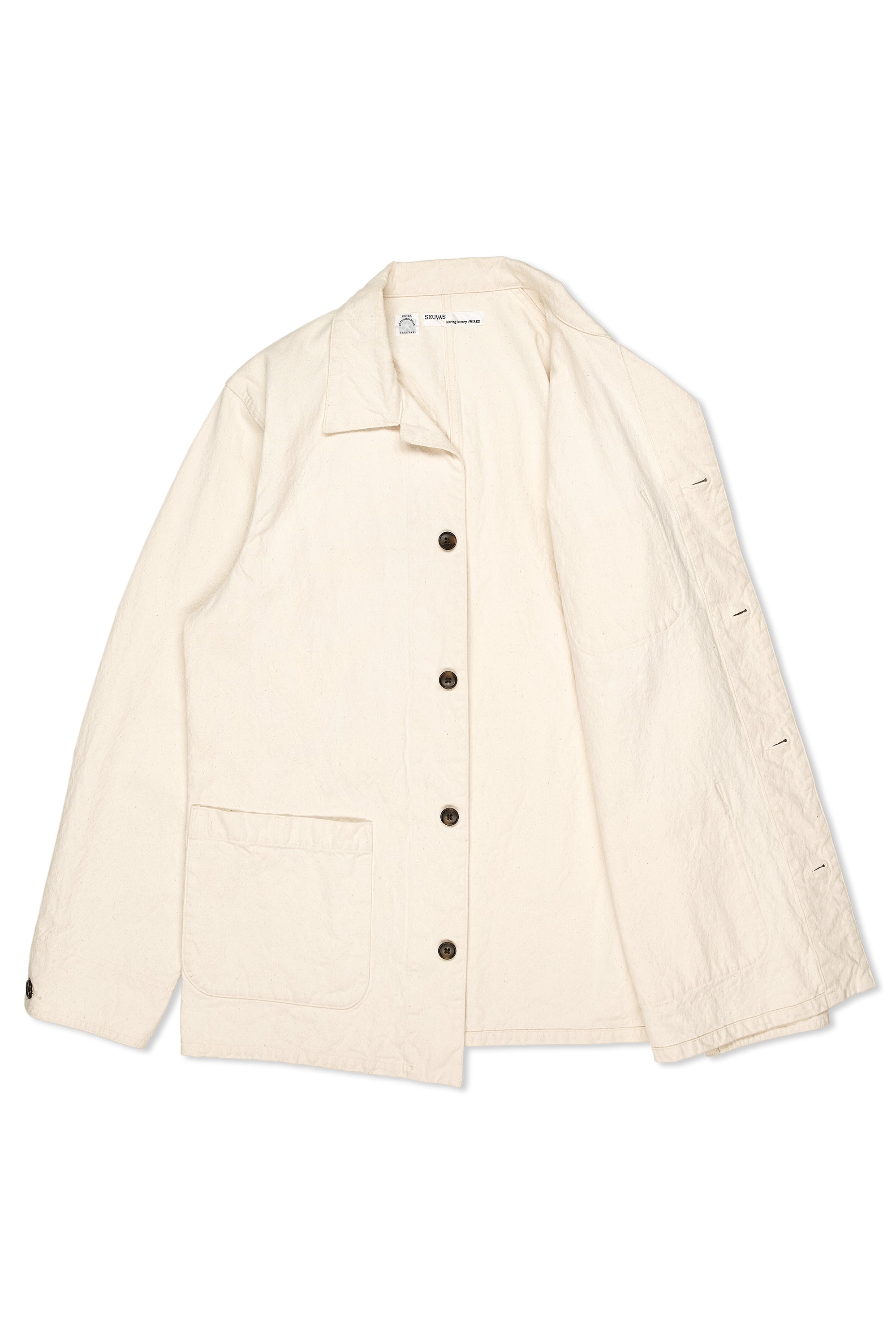 SEUVAS Natural Cotton Canvas Task Jacket