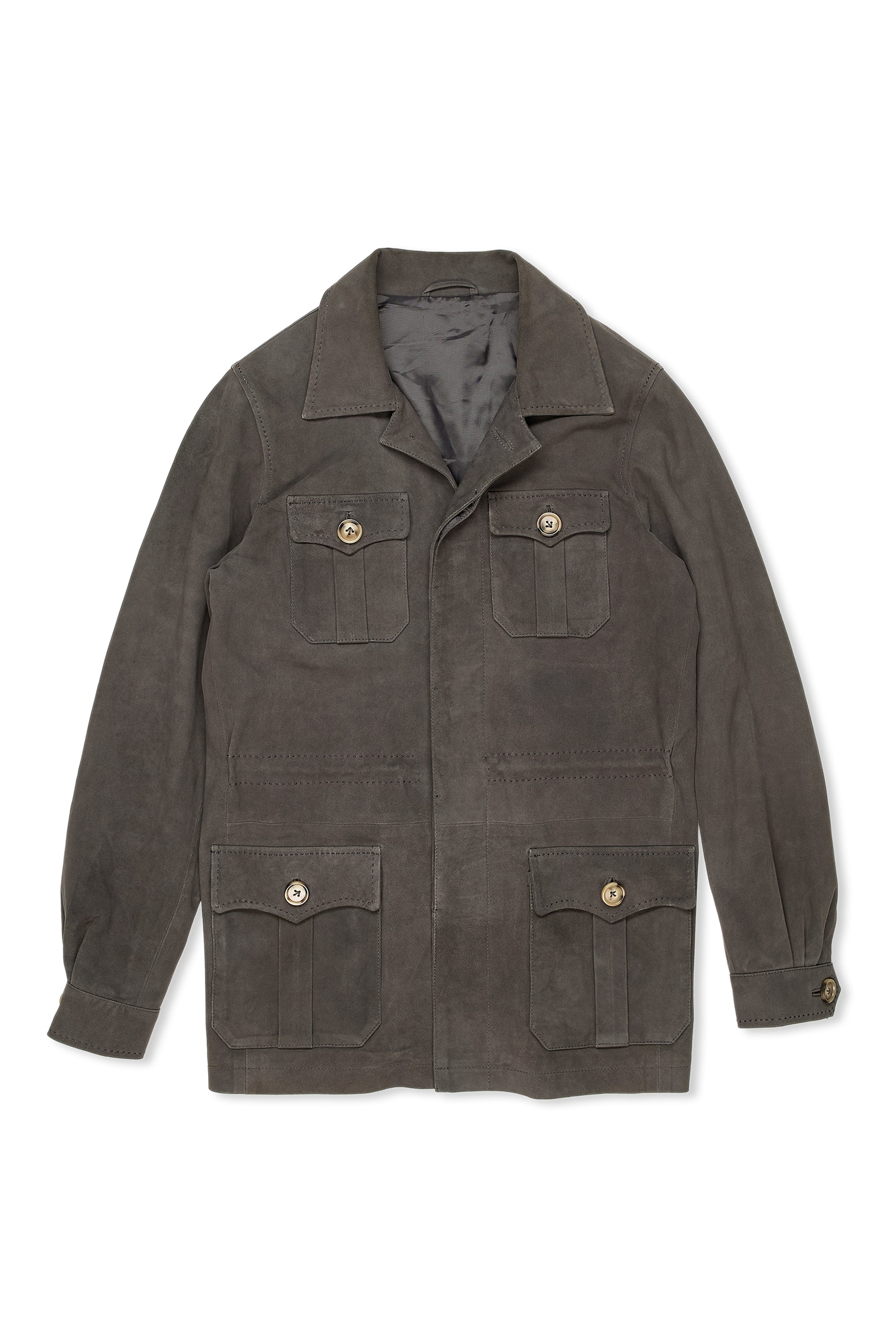 Sarto Grey Suede Safari Jacket