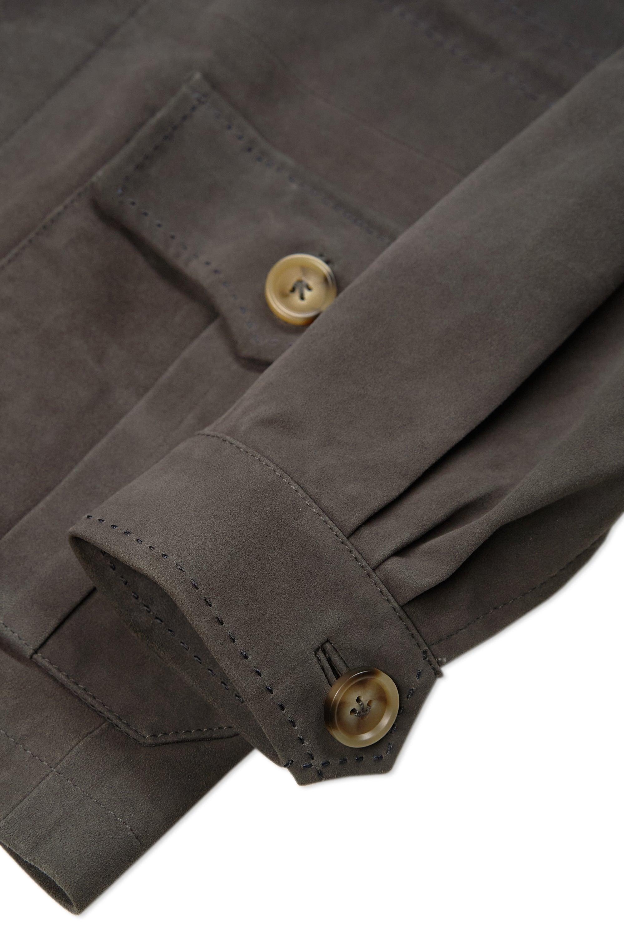 Sarto Grey Suede Safari Jacket