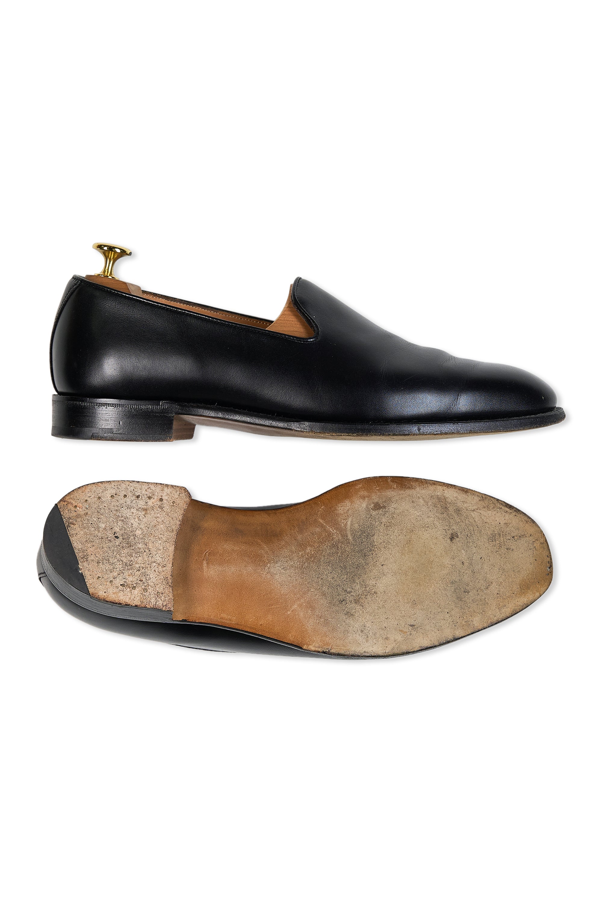 The Armoury Black Broadway Calf Loafers