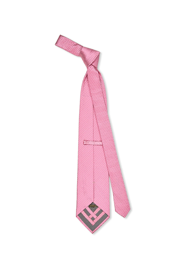 Zilli Pink Diamond Pattern Silk Tie – Drop 93
