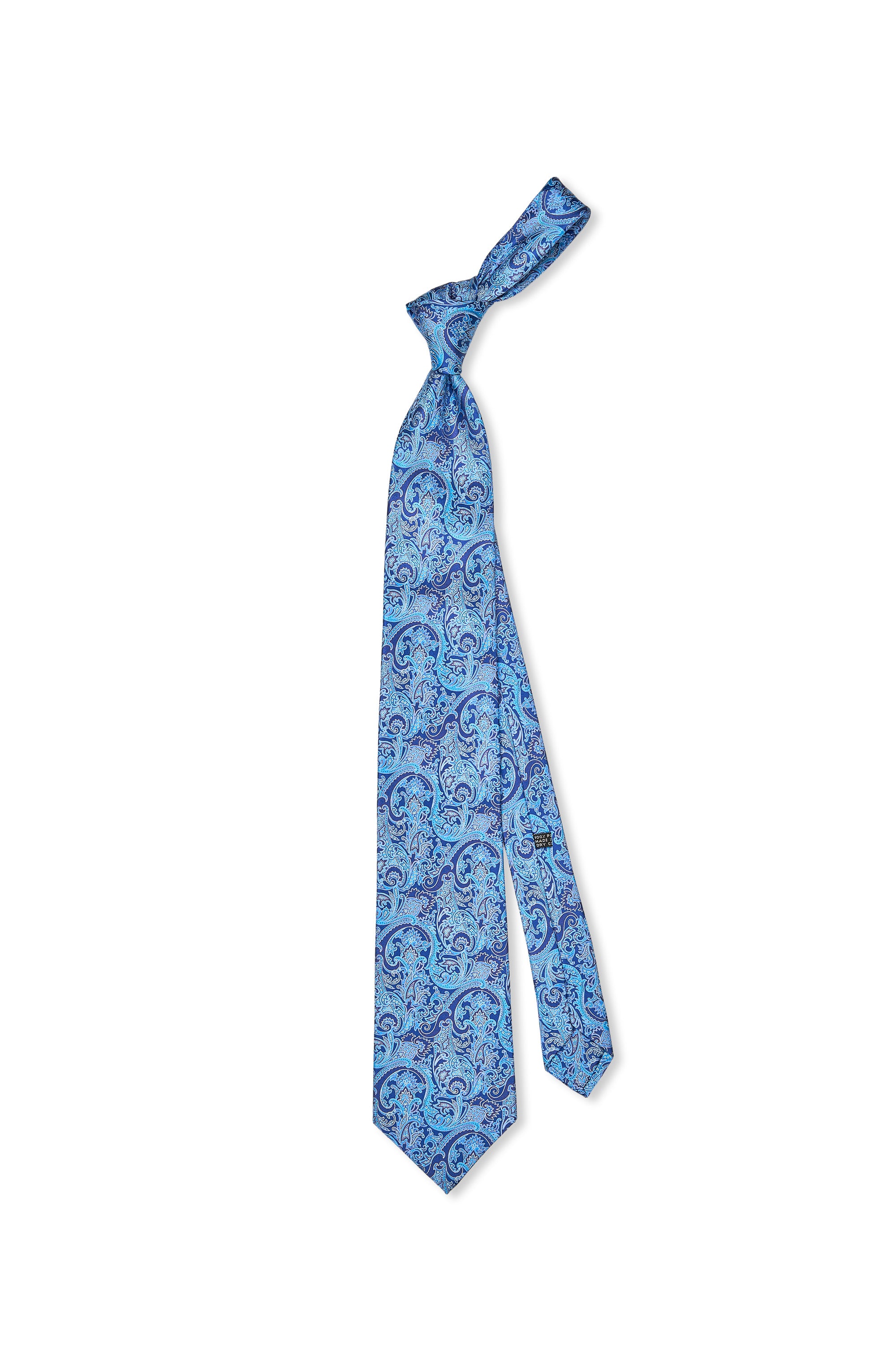 Stefano Ricci	Blue/Navy Paisley Pattern Silk Tie