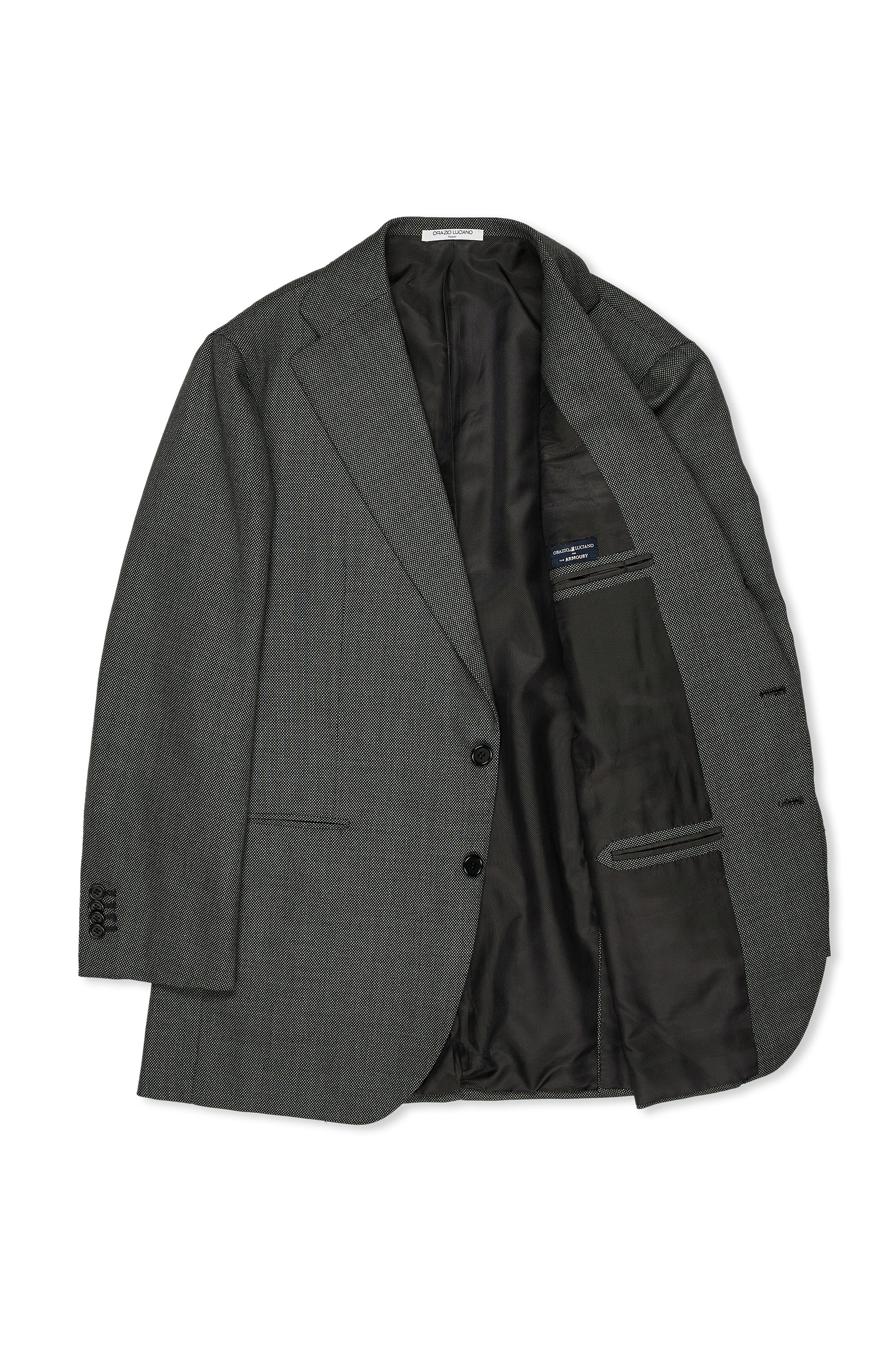 Orazio Luciano Grey Wool Birdseye Suit