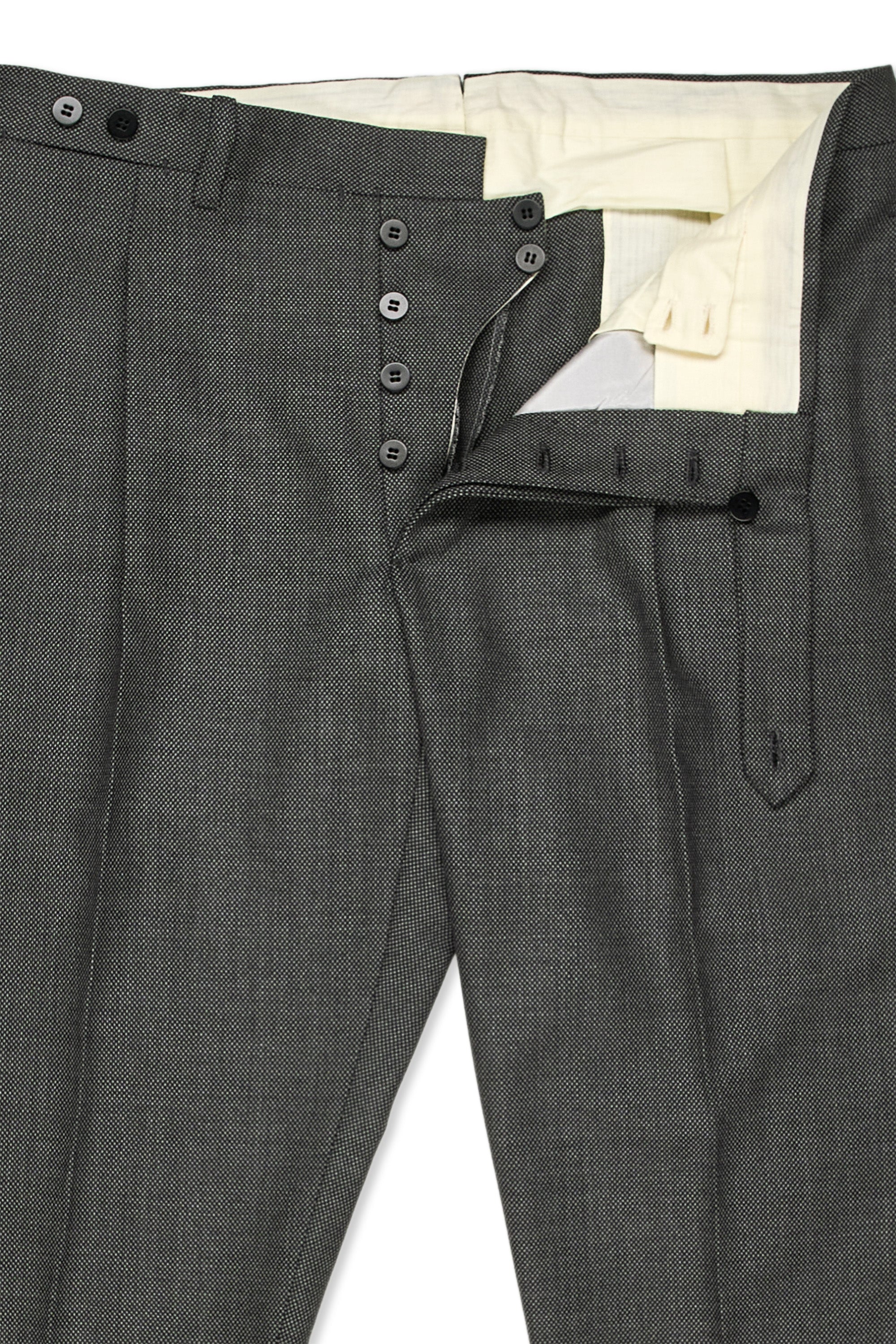 Orazio Luciano Grey Wool Birdseye Suit
