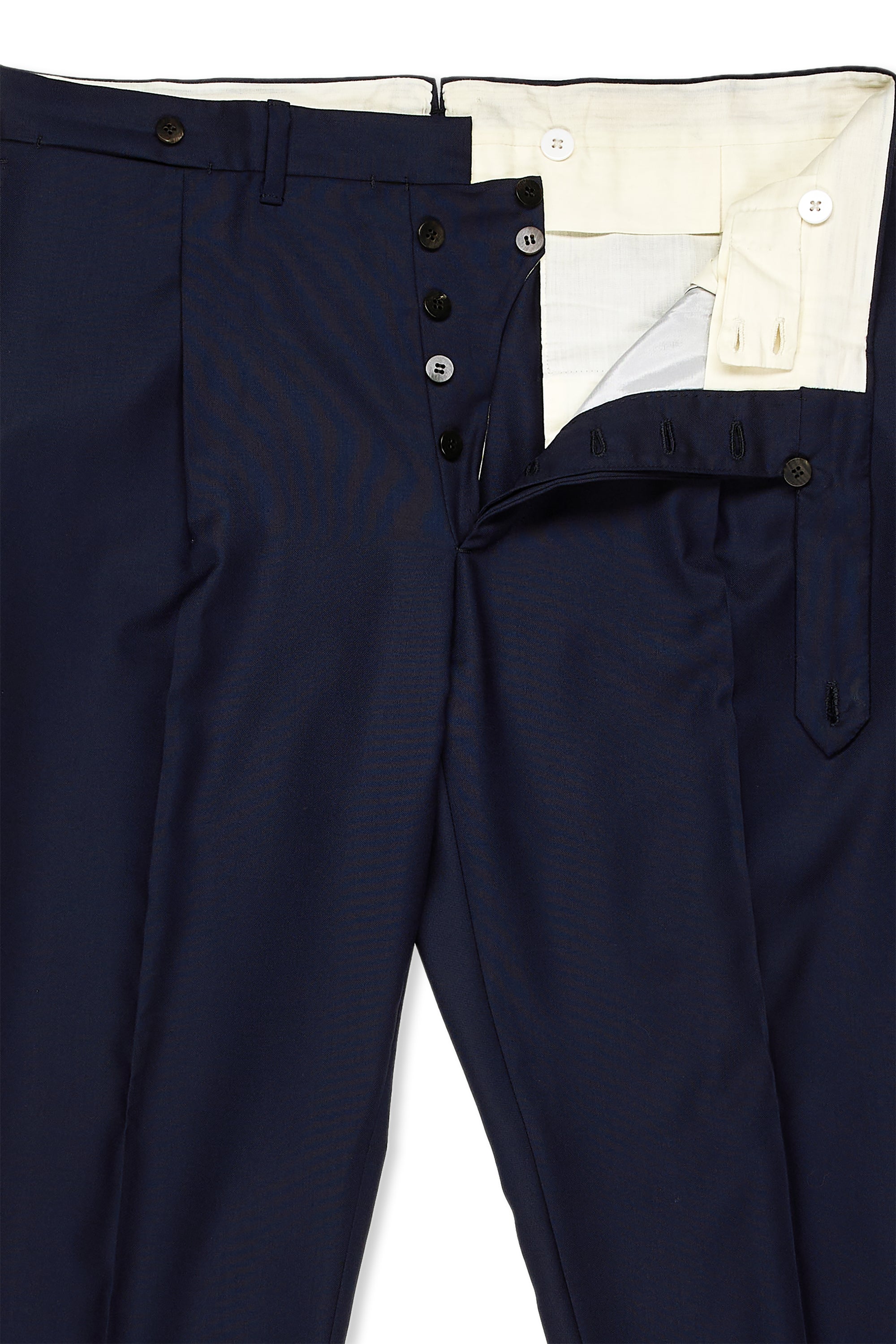 Orazio Luciano Navy Wool Double Breasted Suit