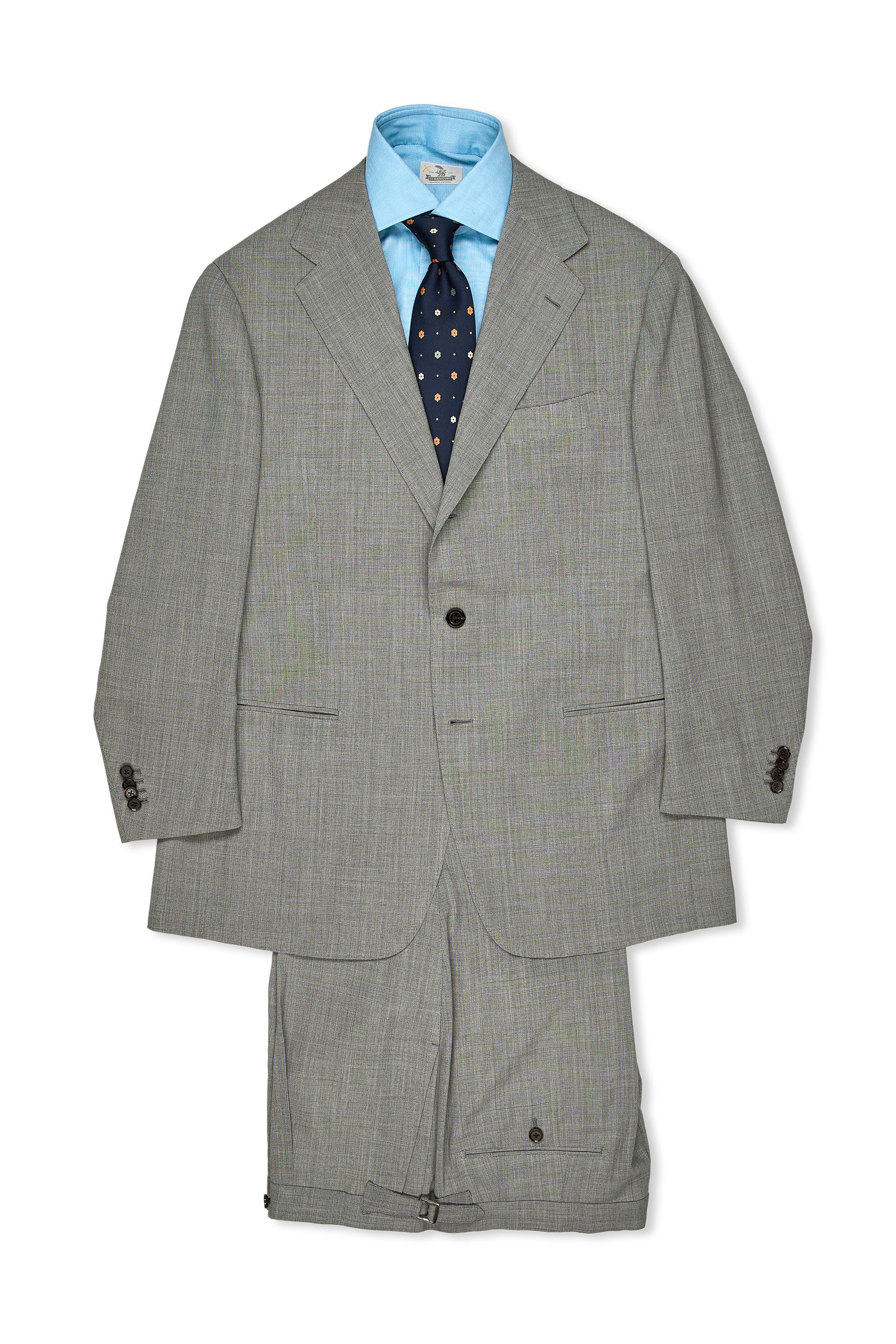The Armoury by Ring Jacket Model 3 Light Grey Wool Suit MTO