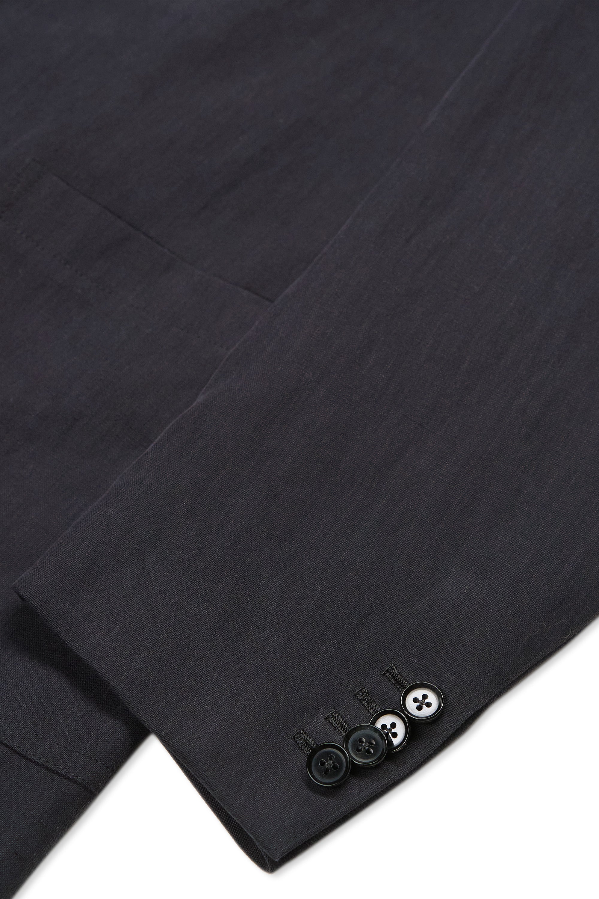 The Armoury Model 12 Black Linen Jacket with Rota Matching Trousers MTO