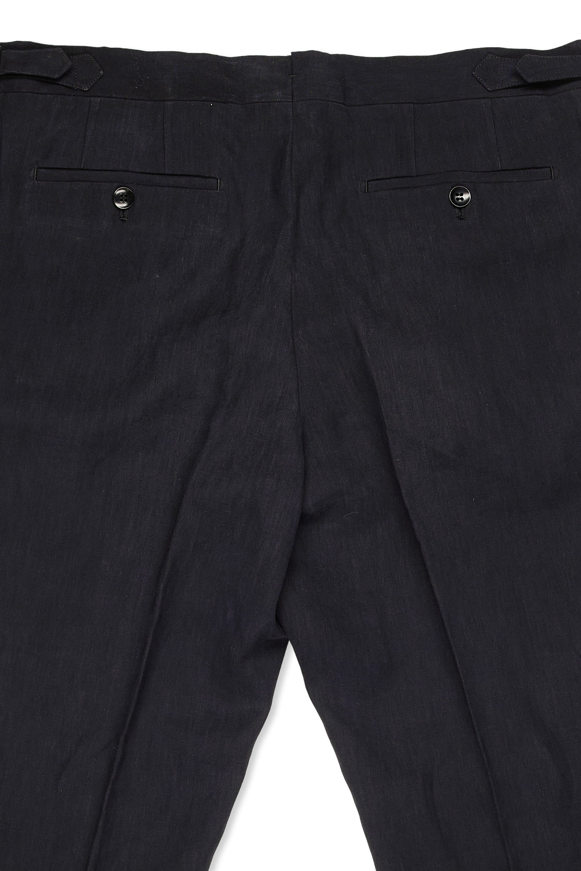 The Armoury Model 12 Black Linen Jacket with Rota Matching Trousers MTO