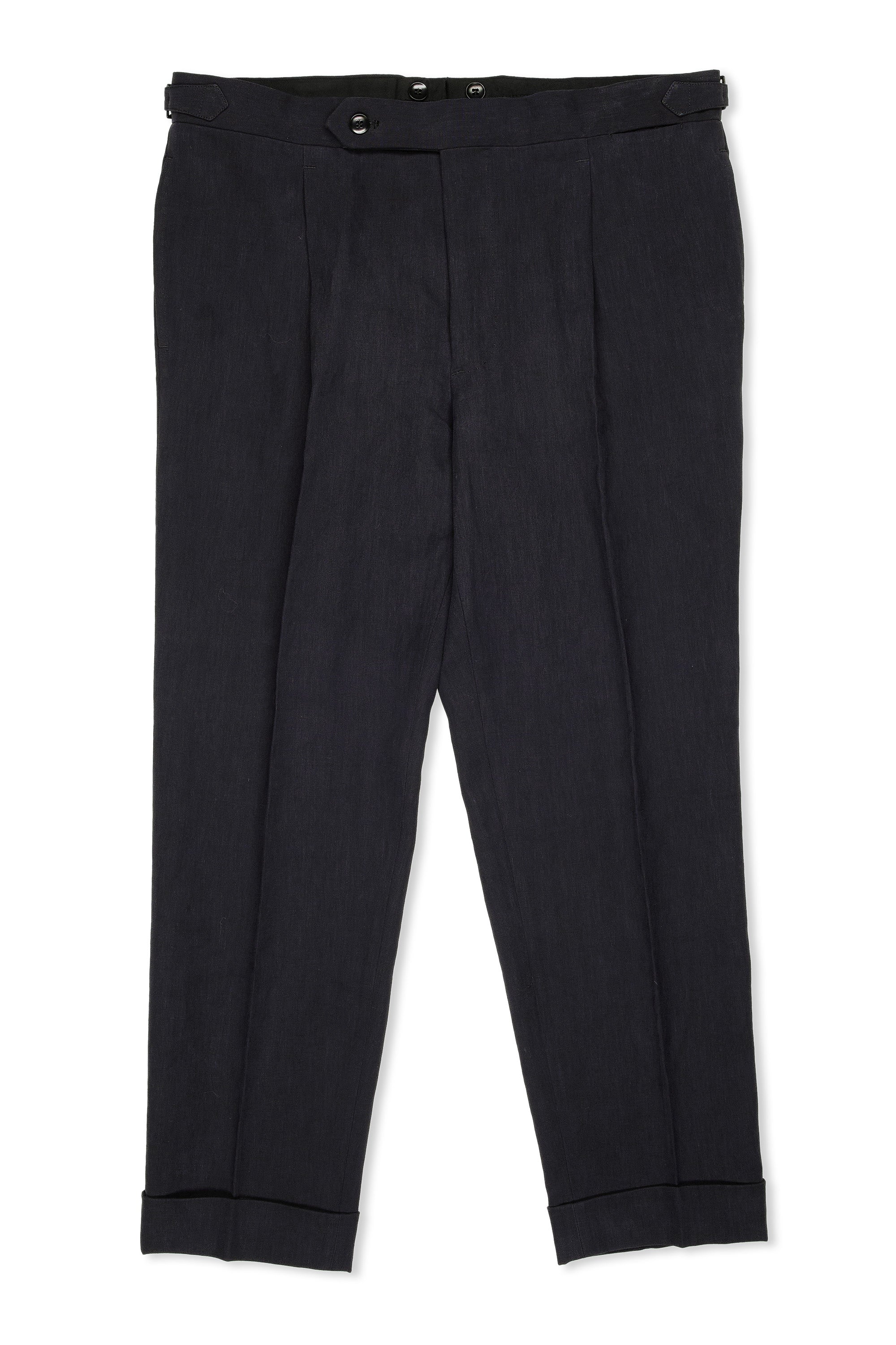 The Armoury Model 12 Black Linen Jacket with Rota Matching Trousers MTO