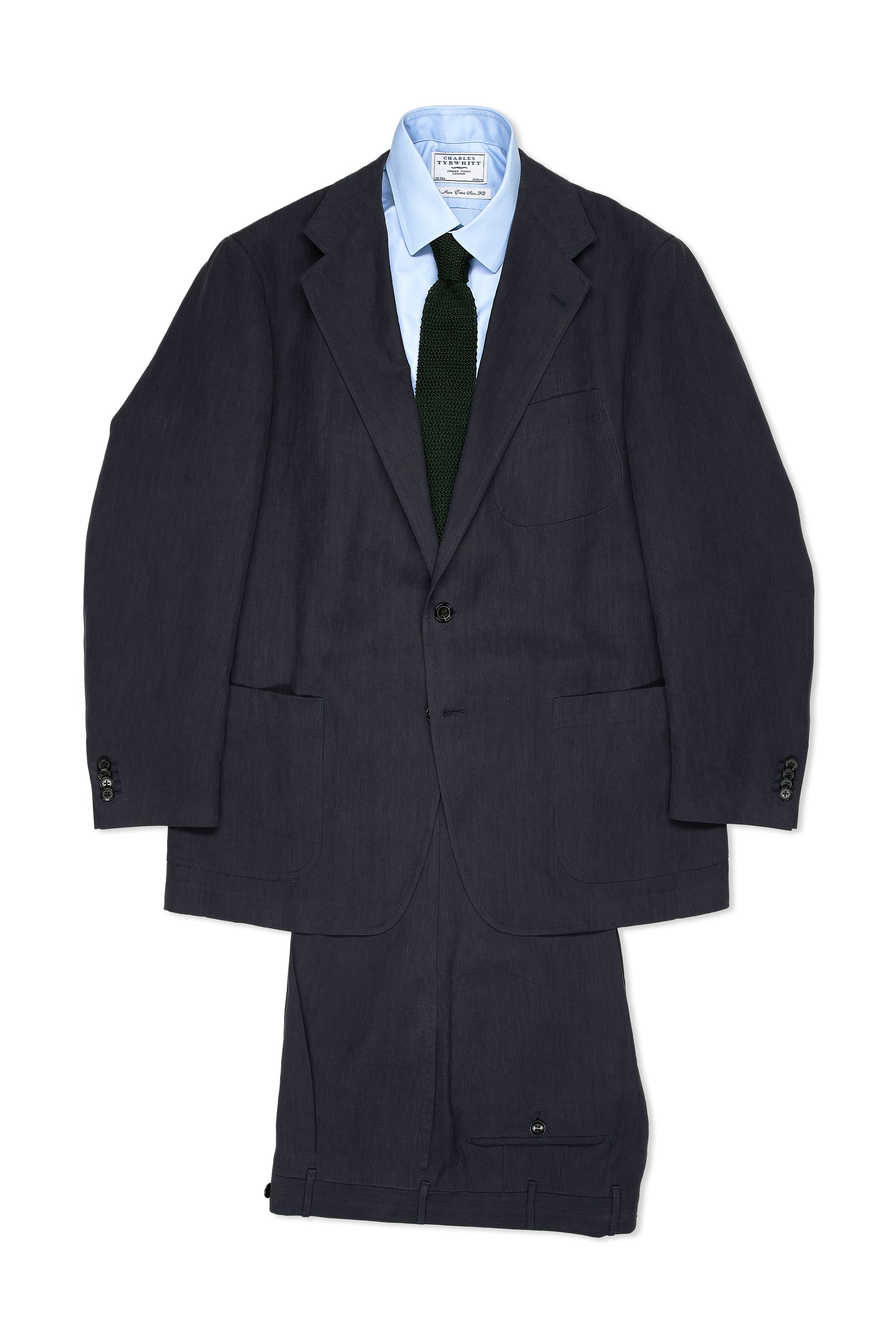 The Armoury Model 12 Navy Linen Jacket with Rota Matching Trousers MTO