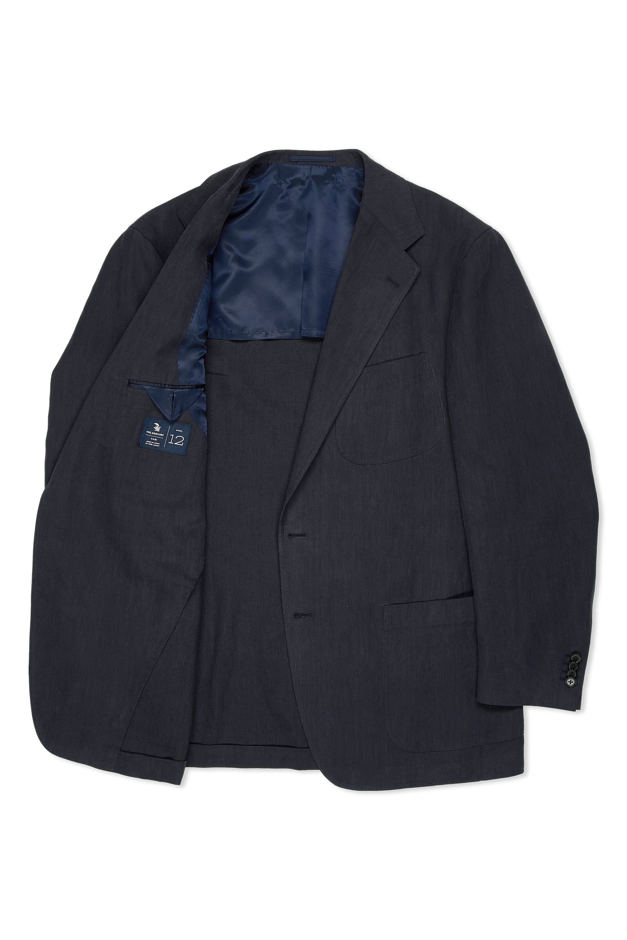 The Armoury Model 12 Navy Linen Jacket with Rota Matching Trousers MTO