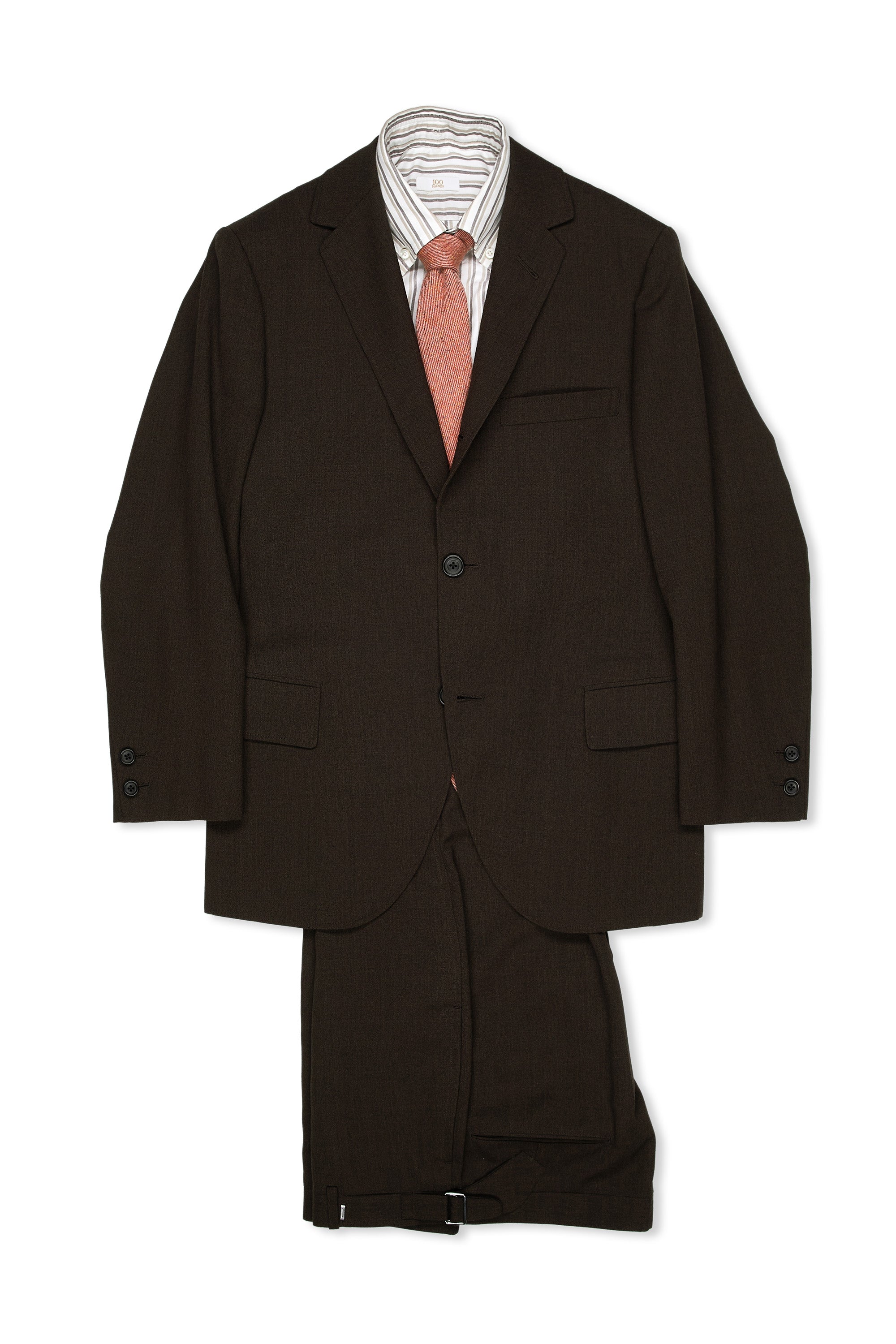 Tailor Caid Dark Brown Wool Suit Bespoke