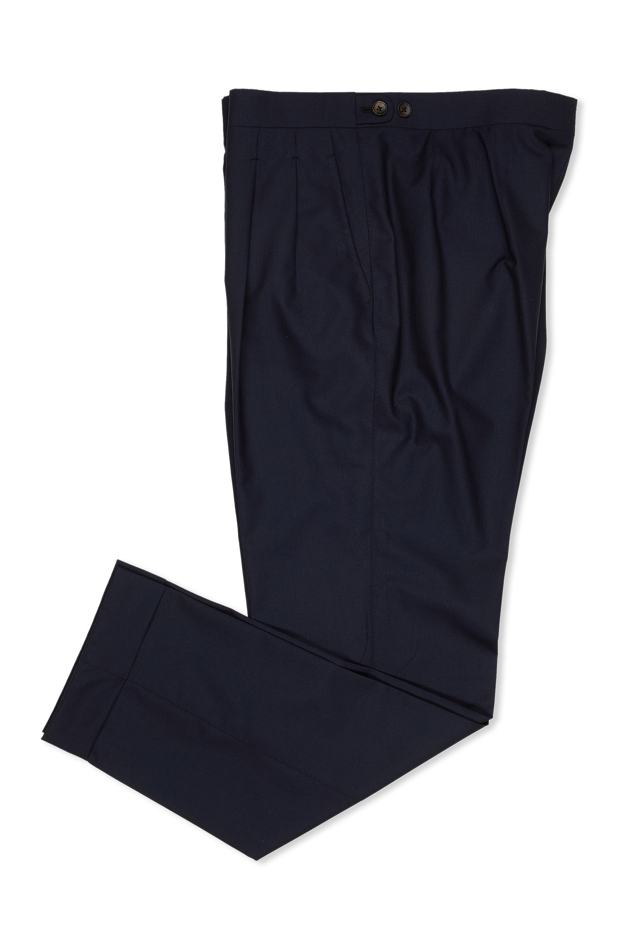 B&Tailor Navy Wool Trousers