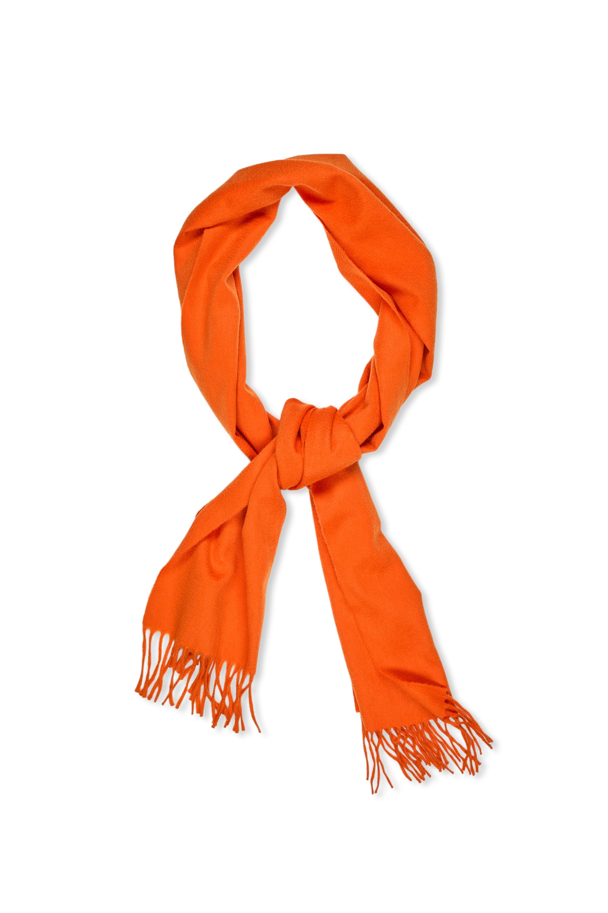 Begg & Co Orange Cashmere Scarf